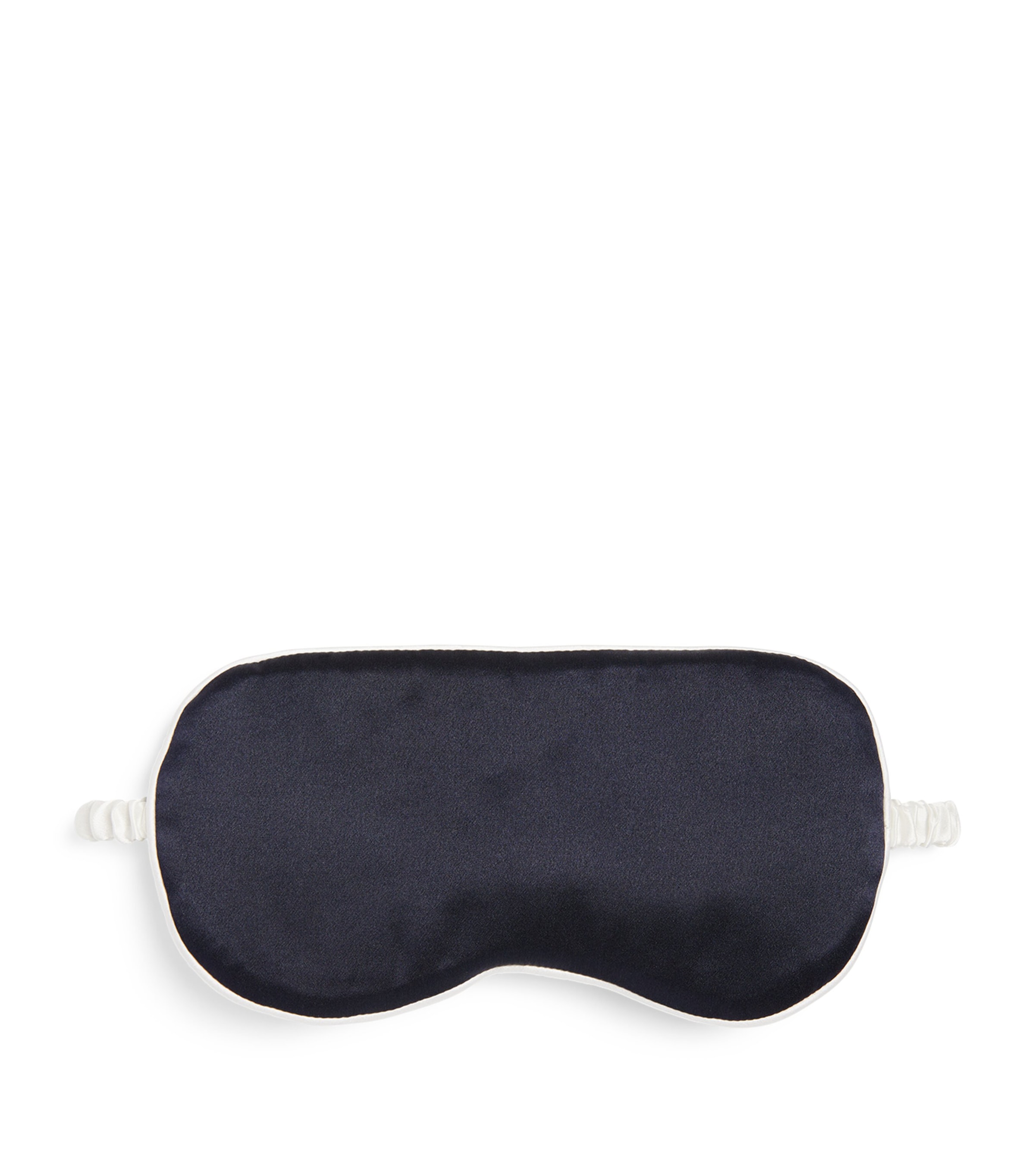 Olivia Von Halle Silk Satin Eye Mask In Navy