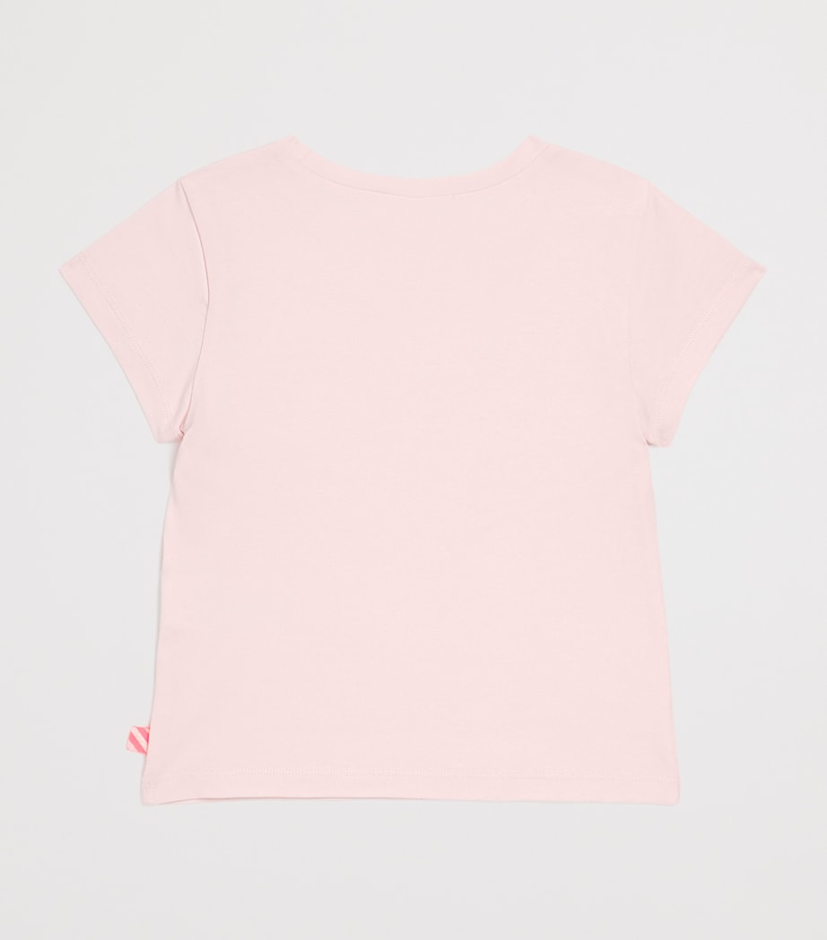 Stretch-Cotton Embellished Graphic T-Shirt (2-12 Years) 44LPINK PALE Image 2