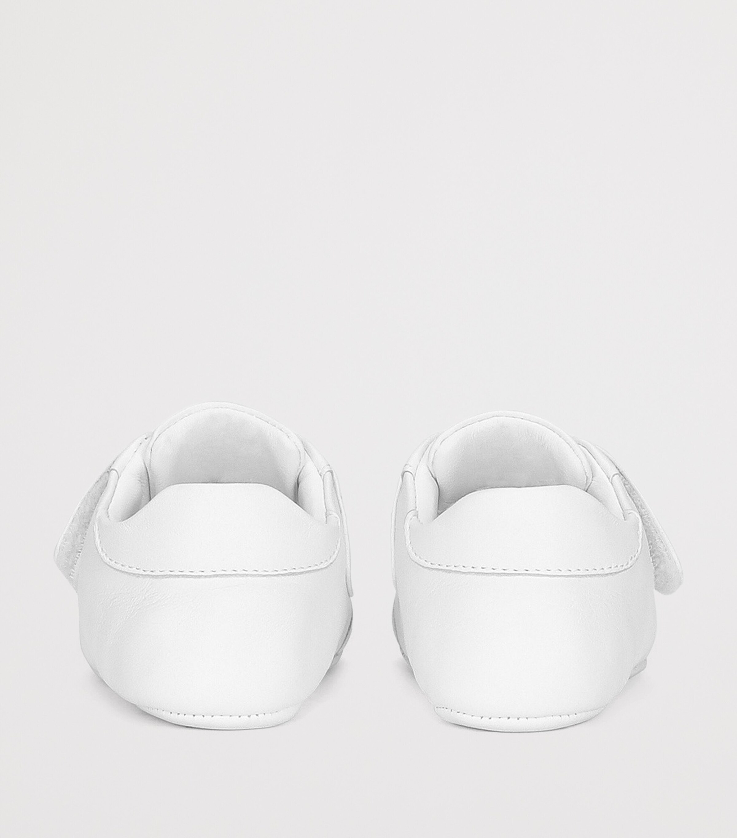 Dolce&Gabbana Kids Leather Logo Plaque Sneakers White Image 3