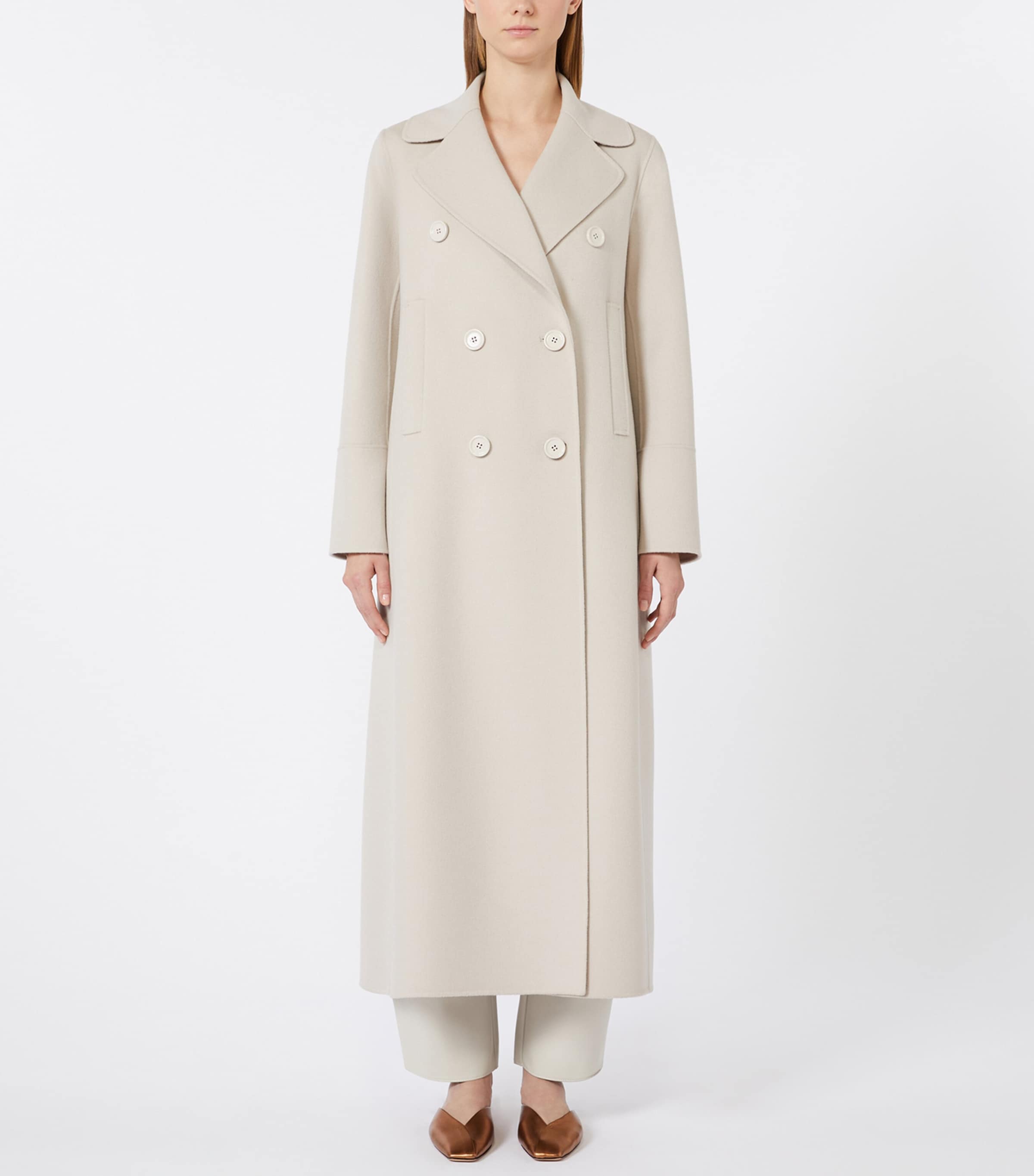 Virgin Wool Coat SAND Image 2