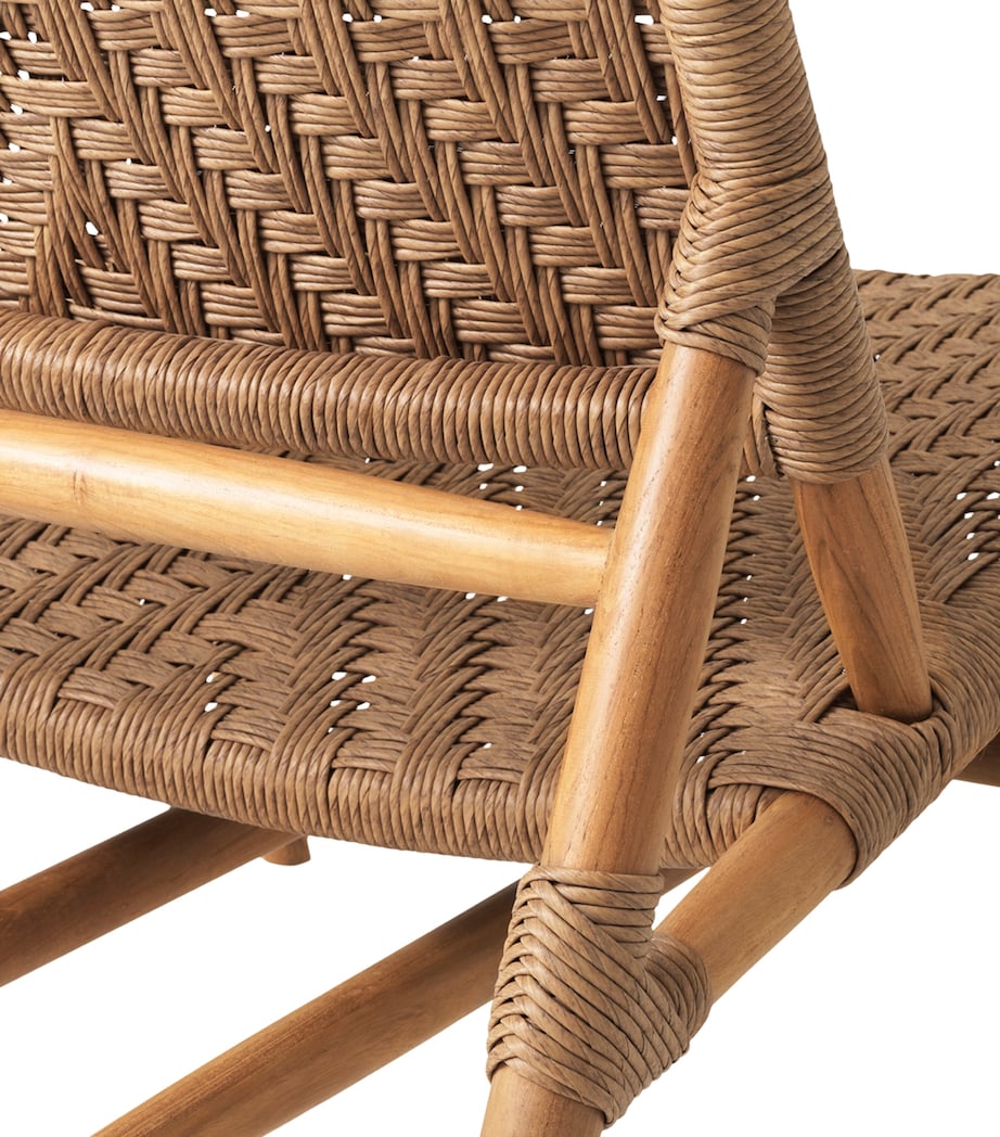 Eichholtz Teak Laroc Outdoor Chair and Footstool Ntrl Tk+fx Rtn Image 7