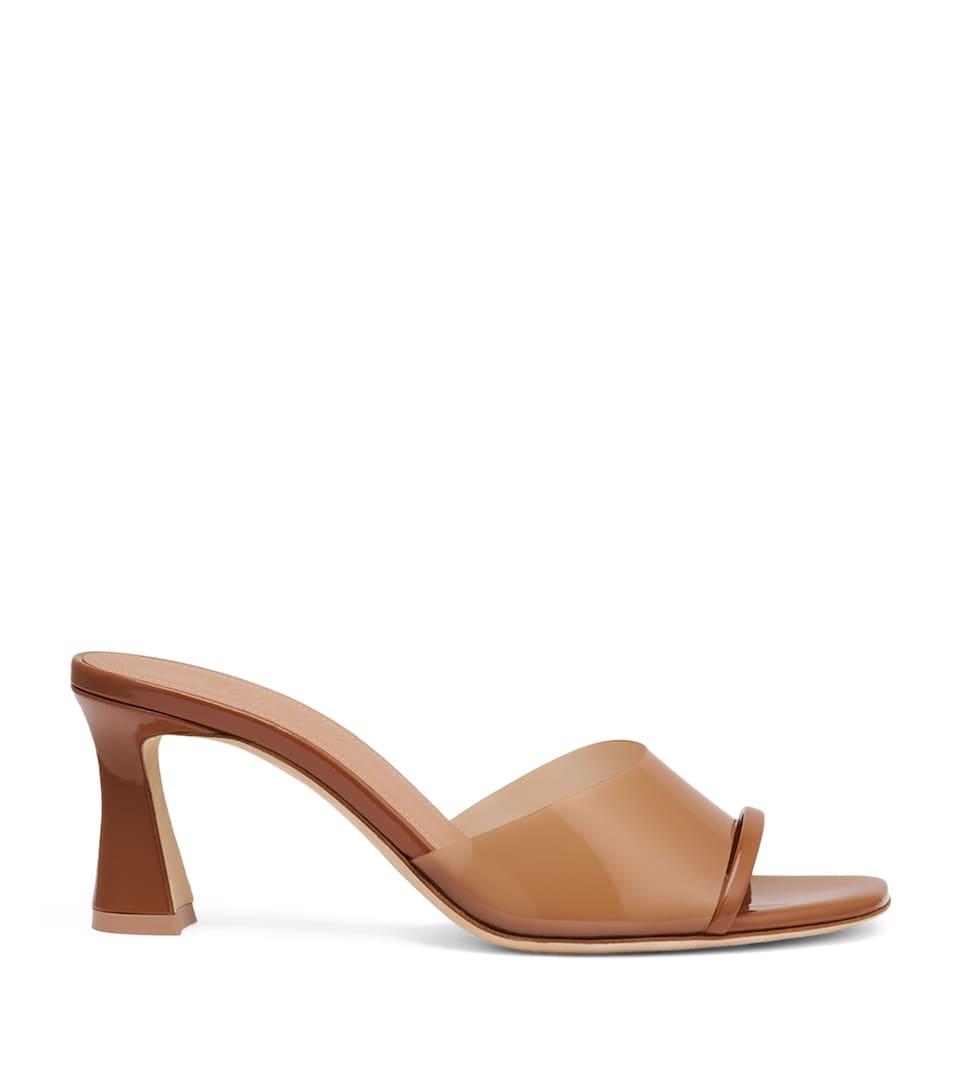 Malone Souliers PVC Roxanne Heeled Sandals 70 Caramel
