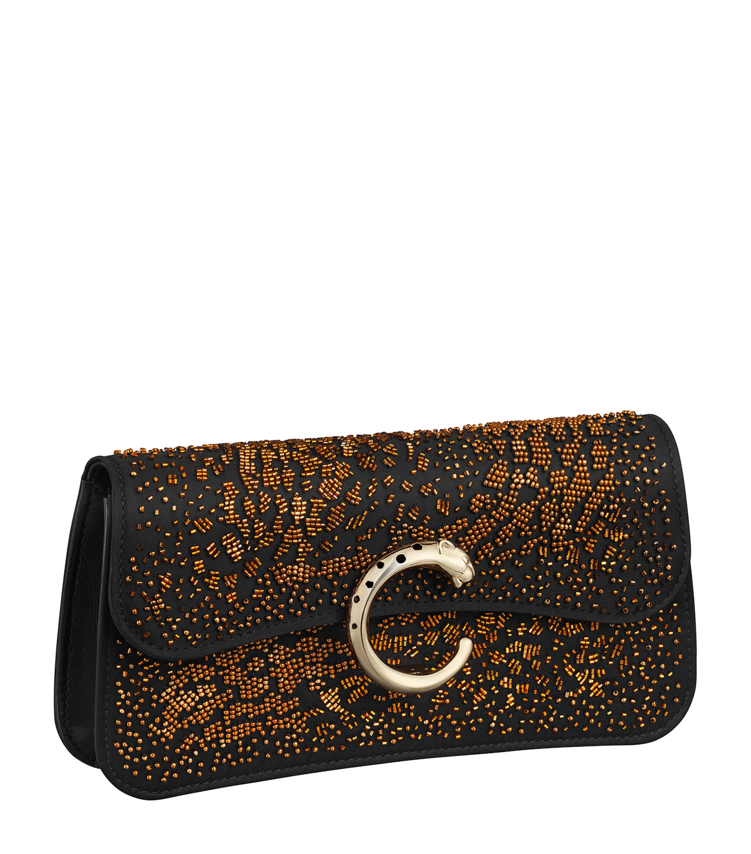 Mini Embroidered Panthère C de Cartier Chain Bag RIVERA PEARLS Image 1