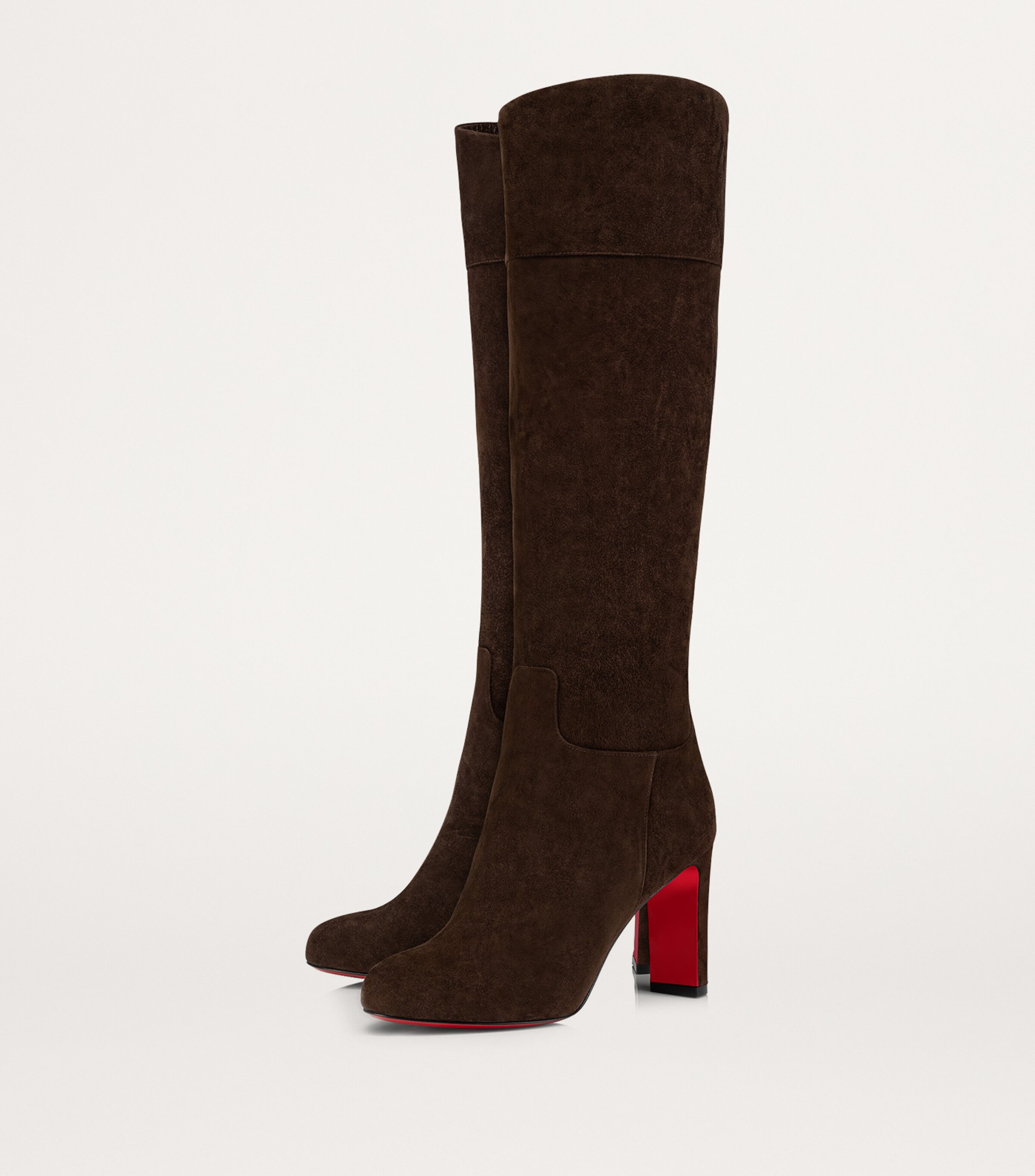 Christian Louboutin Loo Botta Suede Knee High Boots 85 Harrods US