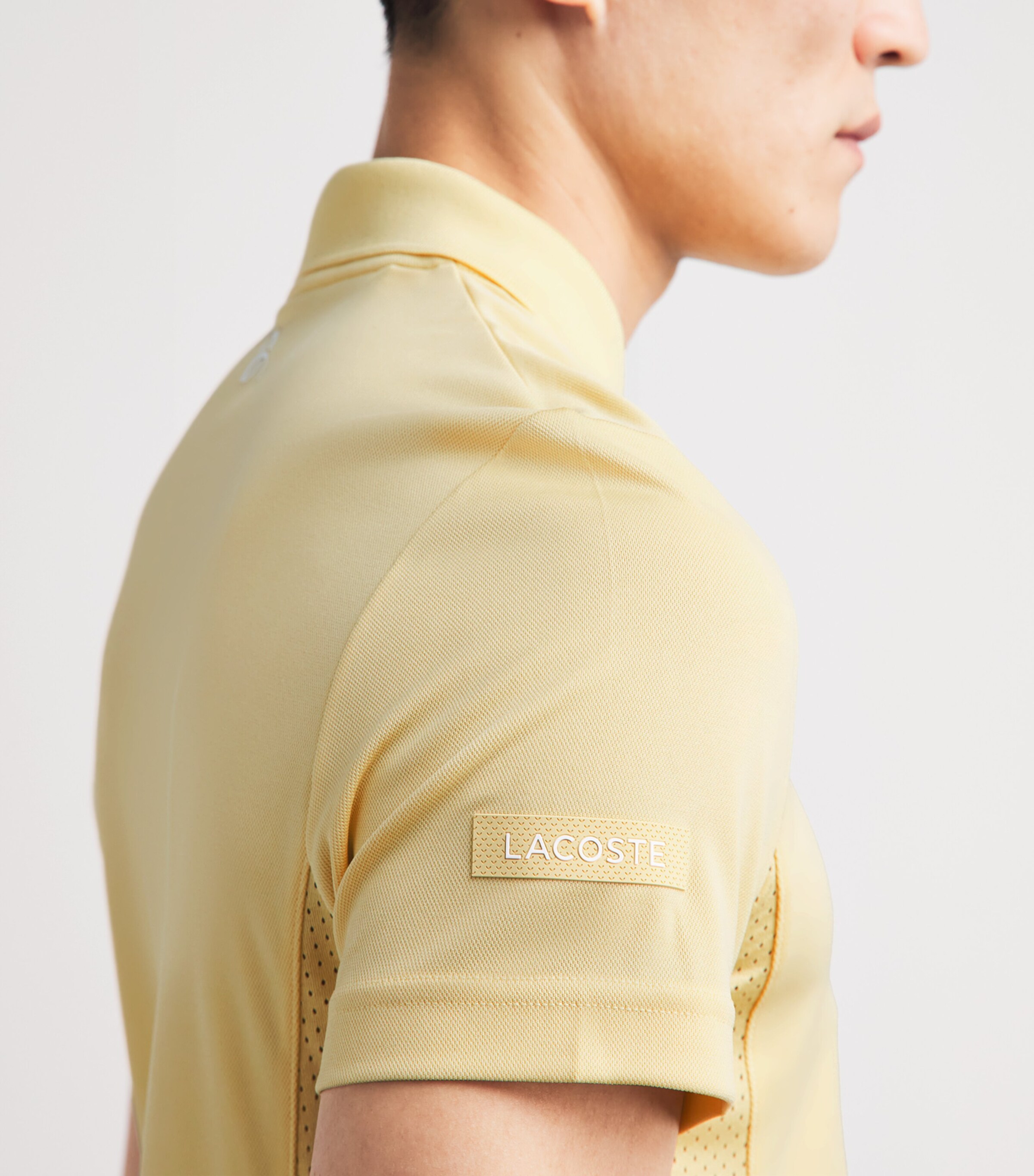 Lacoste Mens Technical Polo Shirt Zcm Soya Image 3