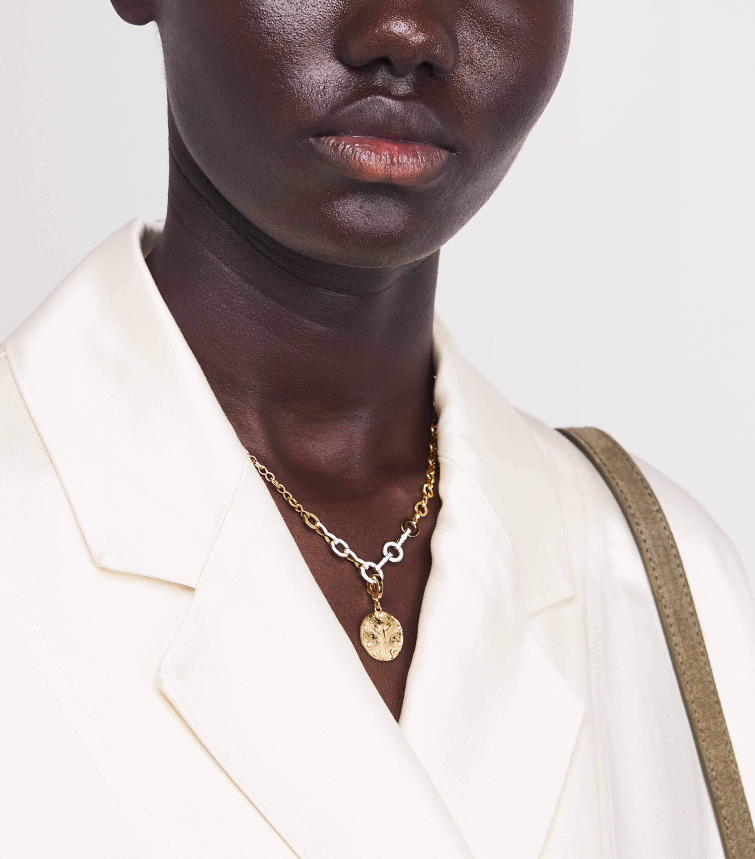 Yellow Gold and Diamond Phoenix Coin Charm YELLOW GOLD Image 2