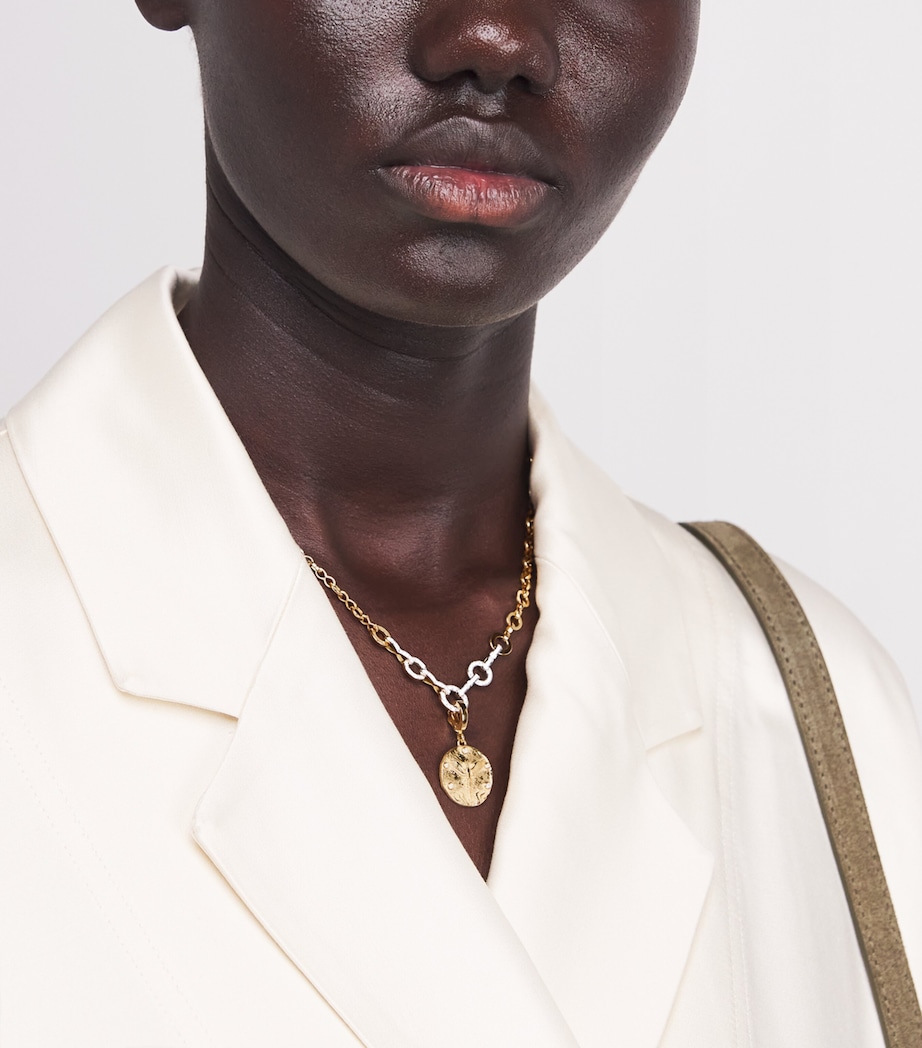 Yellow Gold and Diamond Phoenix Coin Charm YELLOW GOLD Image 2