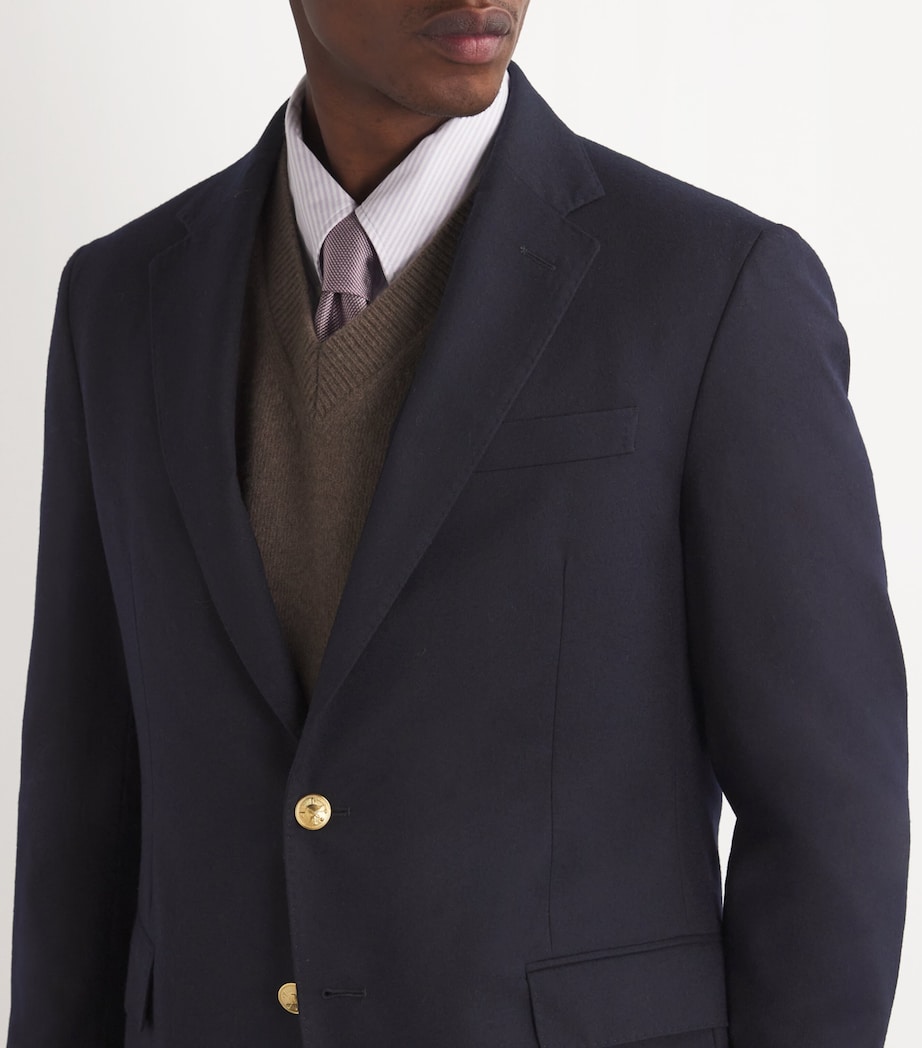 Wool Doeskin Blazer NAVY Image 6