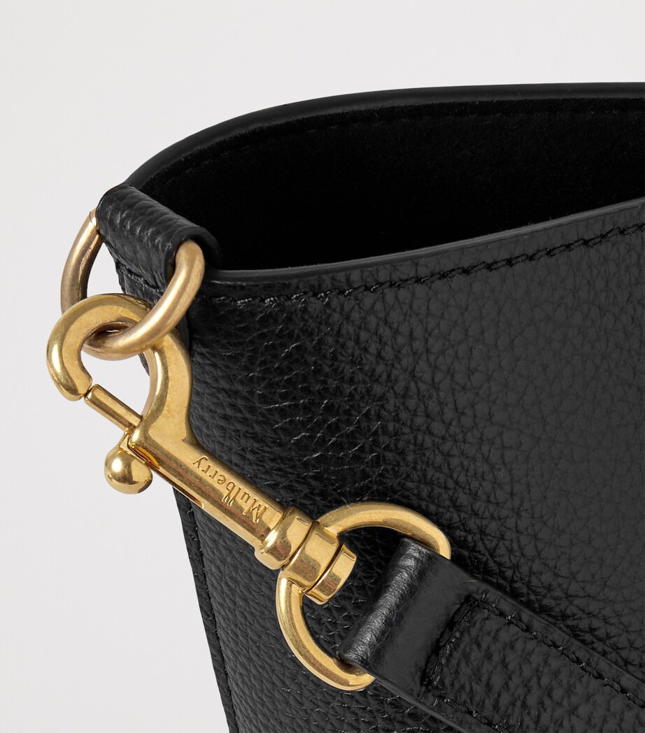 Mini Leather Bayswater Tote Bag BLACK Image 5