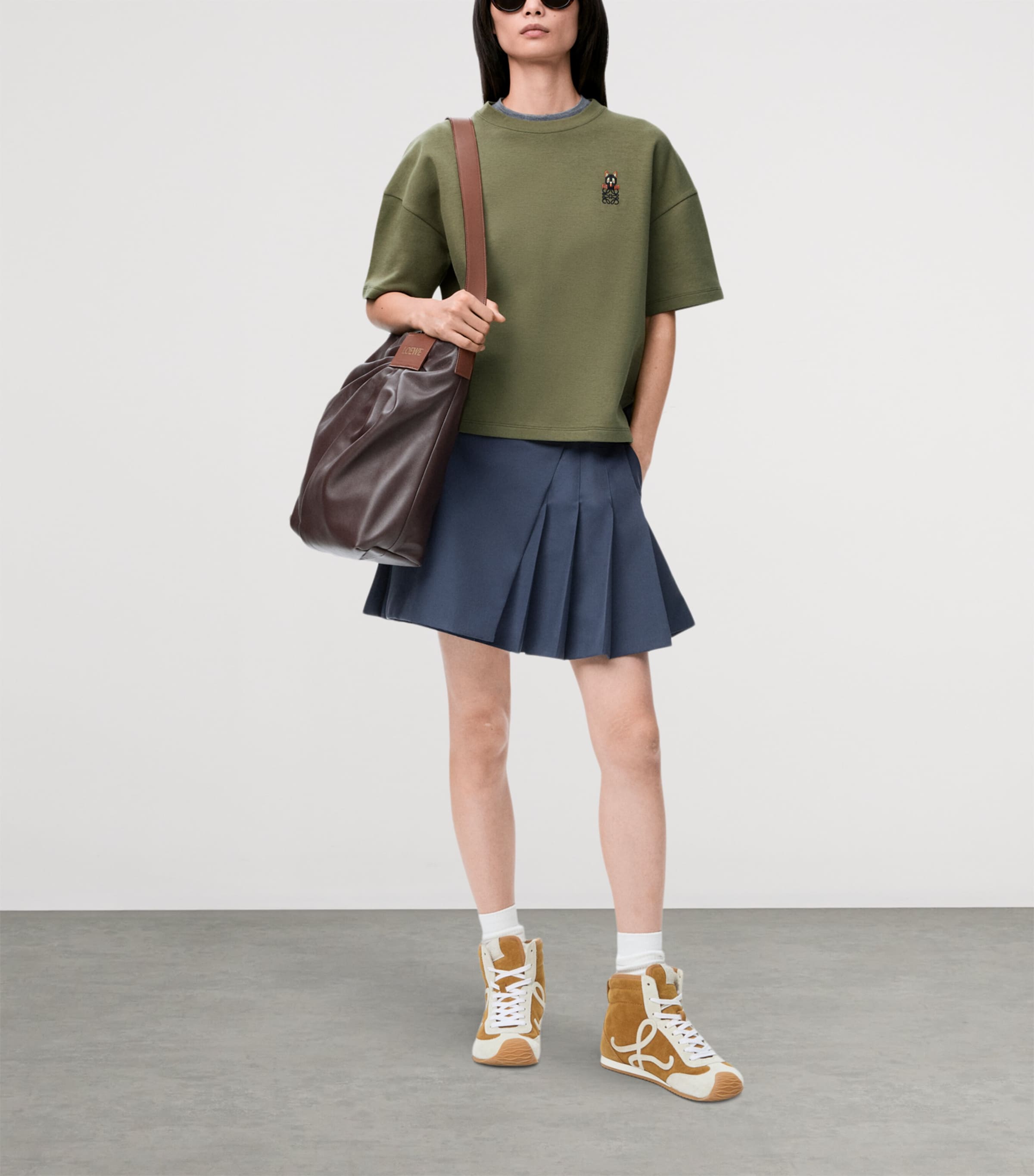 x Louis Wain Cotton-Blend Anagram T-Shirt KHAKI GREEN Image 2