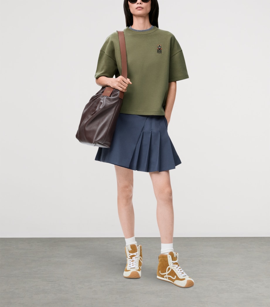 x Louis Wain Cotton-Blend Anagram T-Shirt KHAKI GREEN Image 2