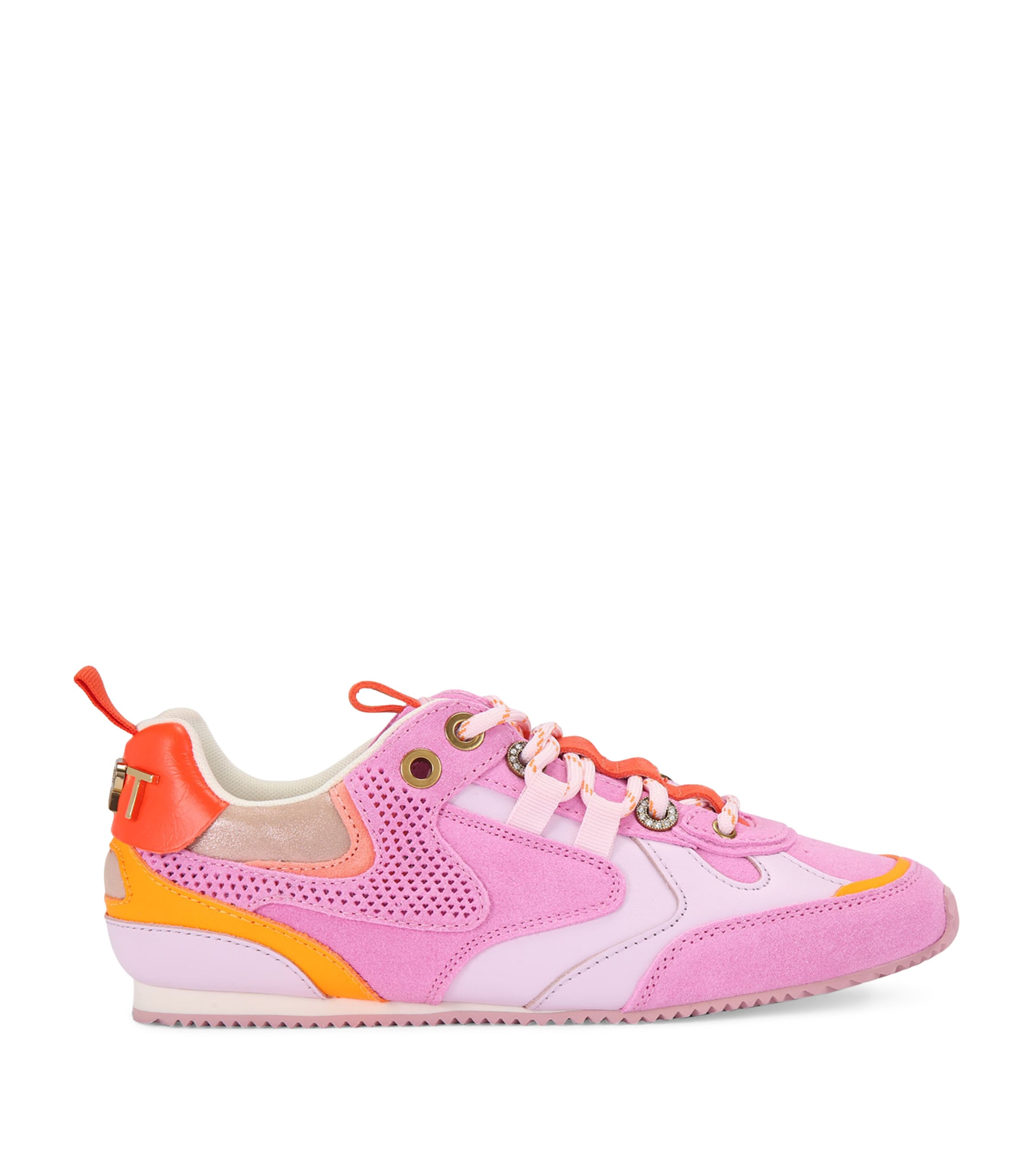 Kurt Geiger London Suede Kurt Runner Sneakers Pink Comb Image 1