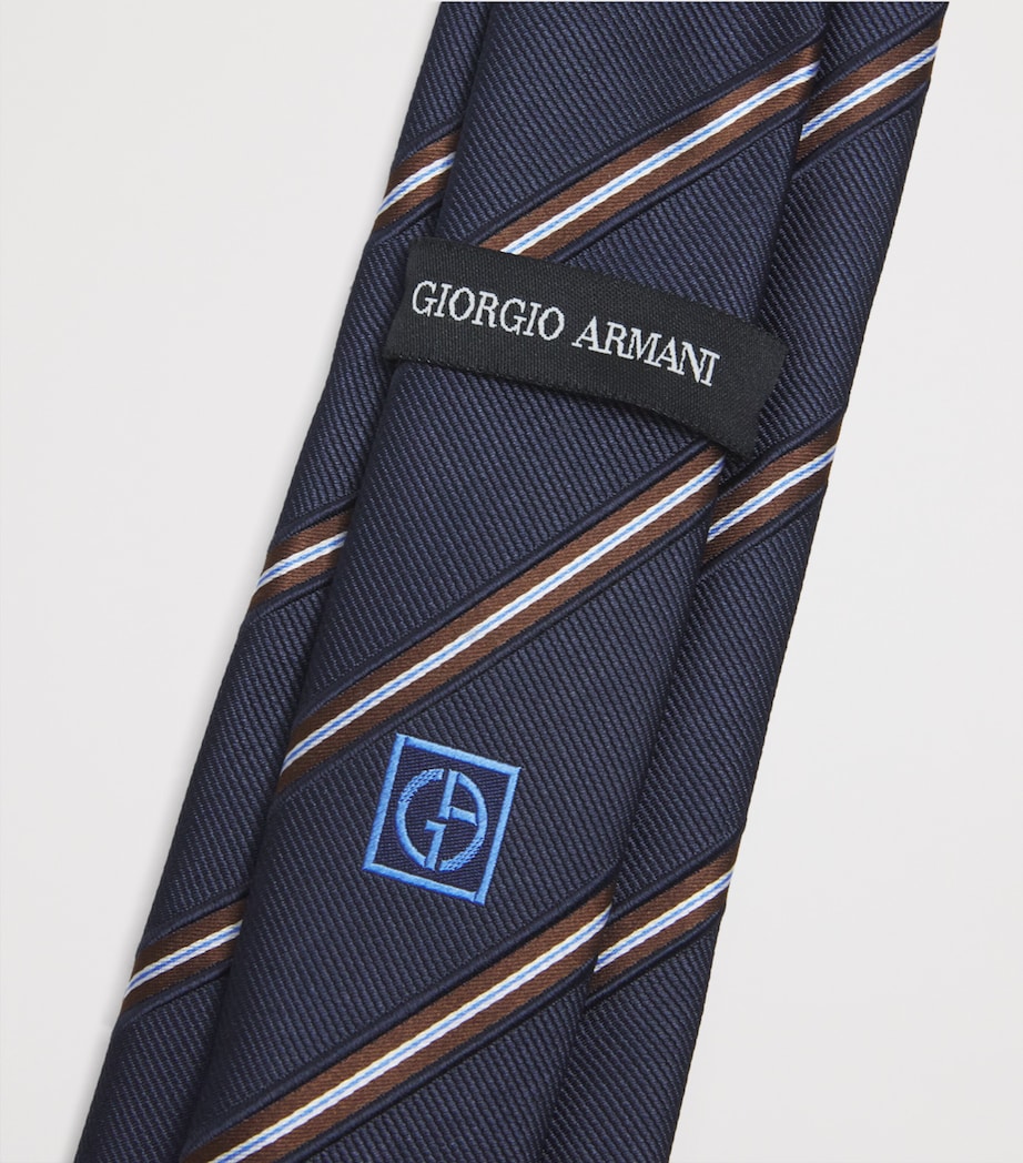 Silk Stripe Jacquard Tie FB159 Image 4