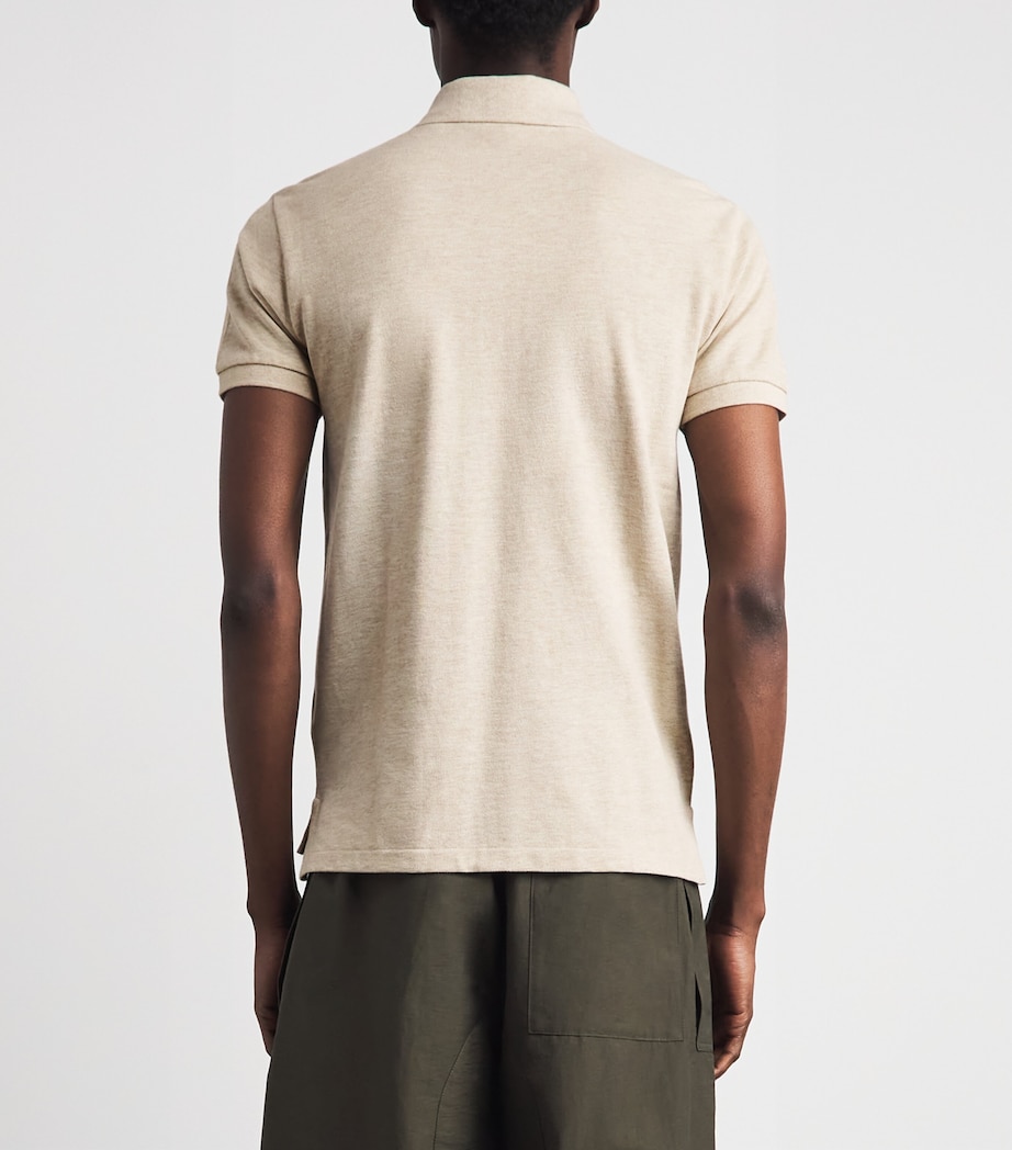 Polo Ralph Lauren Mens Cotton Mesh Slim-Fit Polo Shirt Expd Dn Image 5