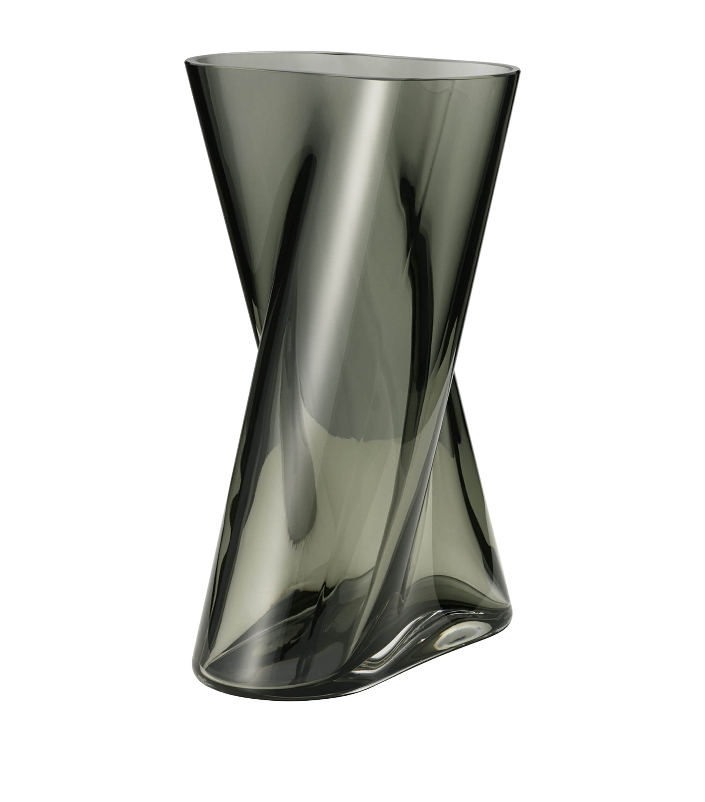 Georg Jensen Medium Glass Lituus Vase (24cm) Smokey Image 1