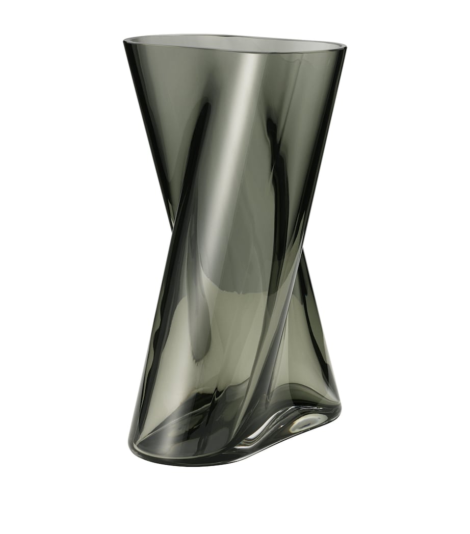 Georg Jensen Medium Glass Lituus Vase (24cm) Smokey Image 1
