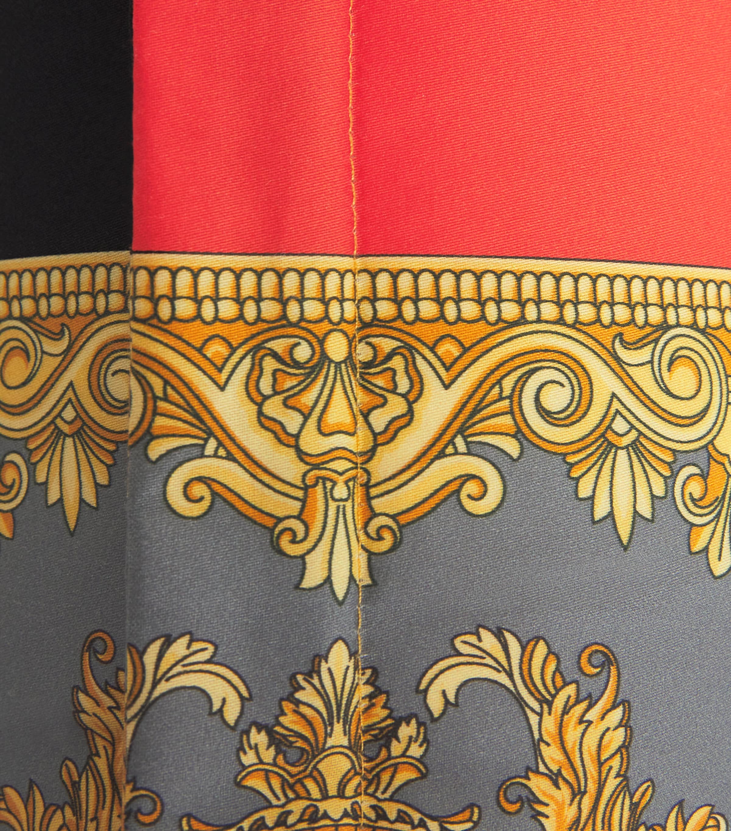 Terry Satin I Love Baroque Cushion (45cm x 45cm) SCRLT/ELEPHNT GREY Image 3