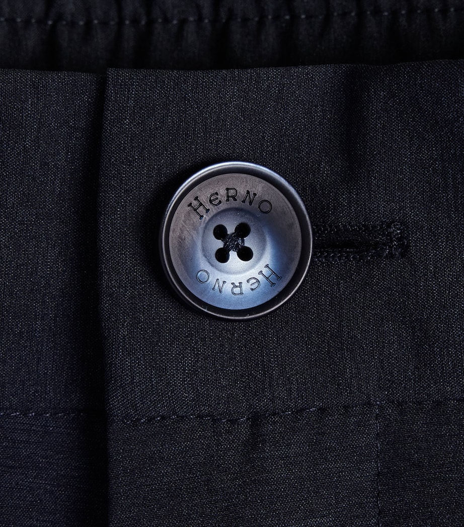 Herno Mens Technical Cargo Trousers Blue Image 6