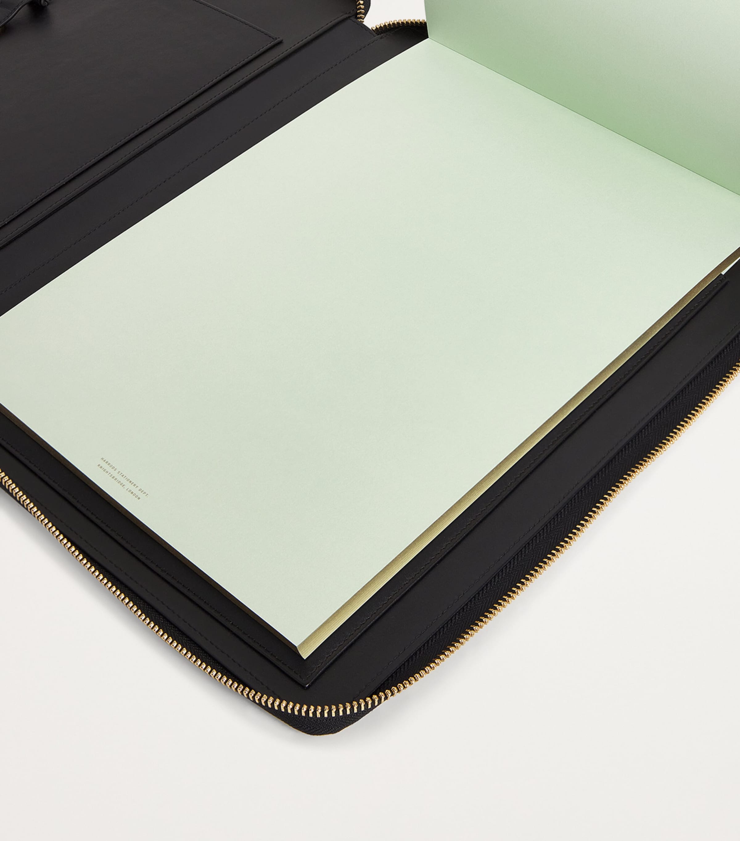 Leather Writing Folder BLACK Image 6