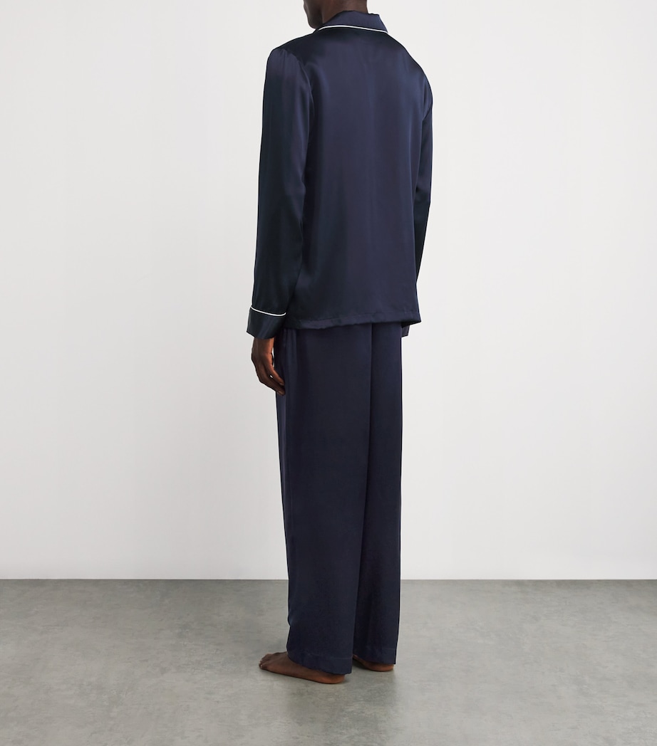 Silk Bailey Pyjama Set NAVY Image 3