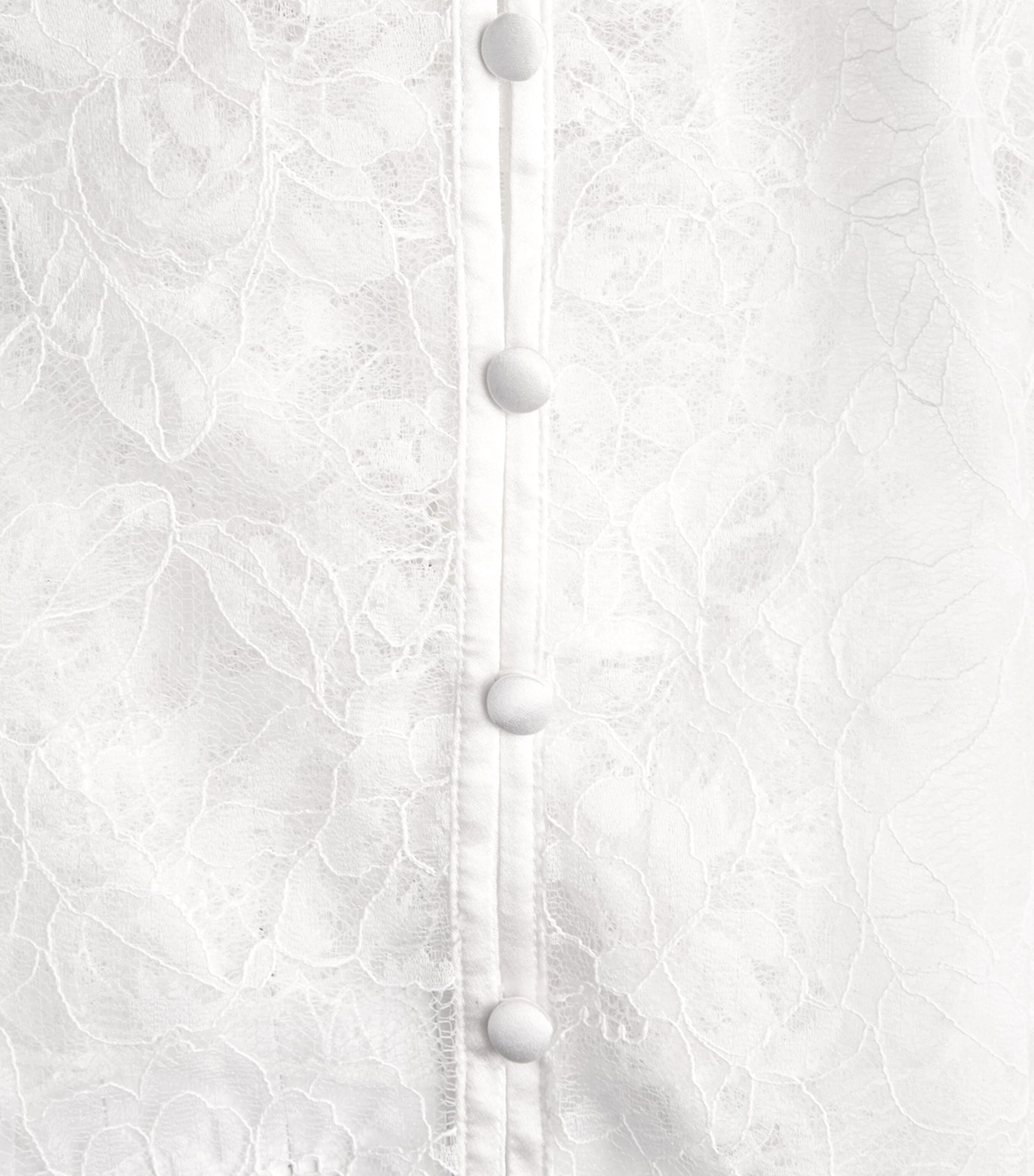 Fleur Du Mal Womens Lace Jasmine Flutter Camisole Ivory Image 4