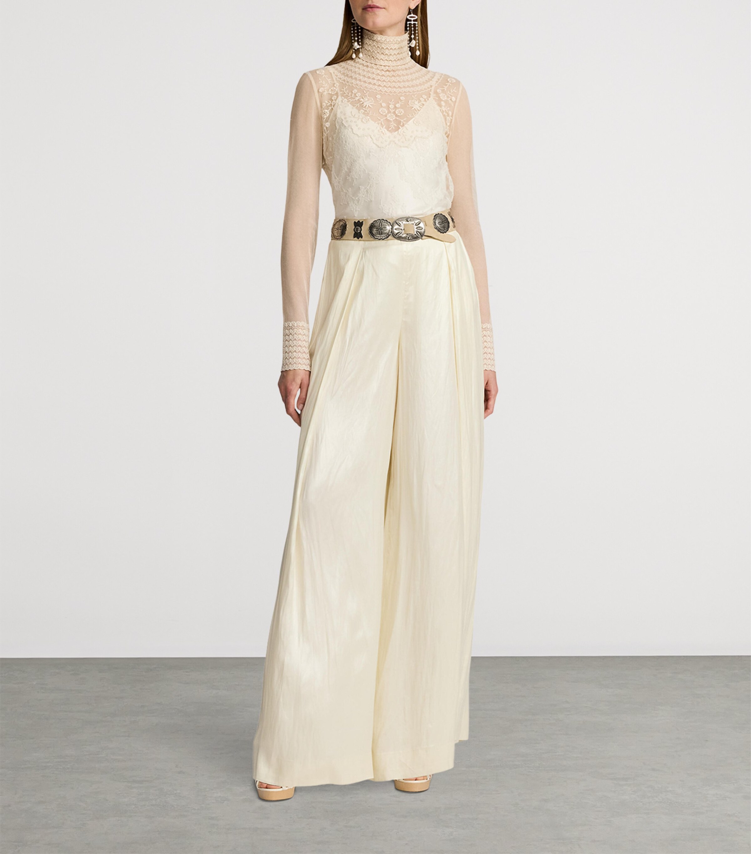 Delilah Embellished Top LUX CREAM Image 9