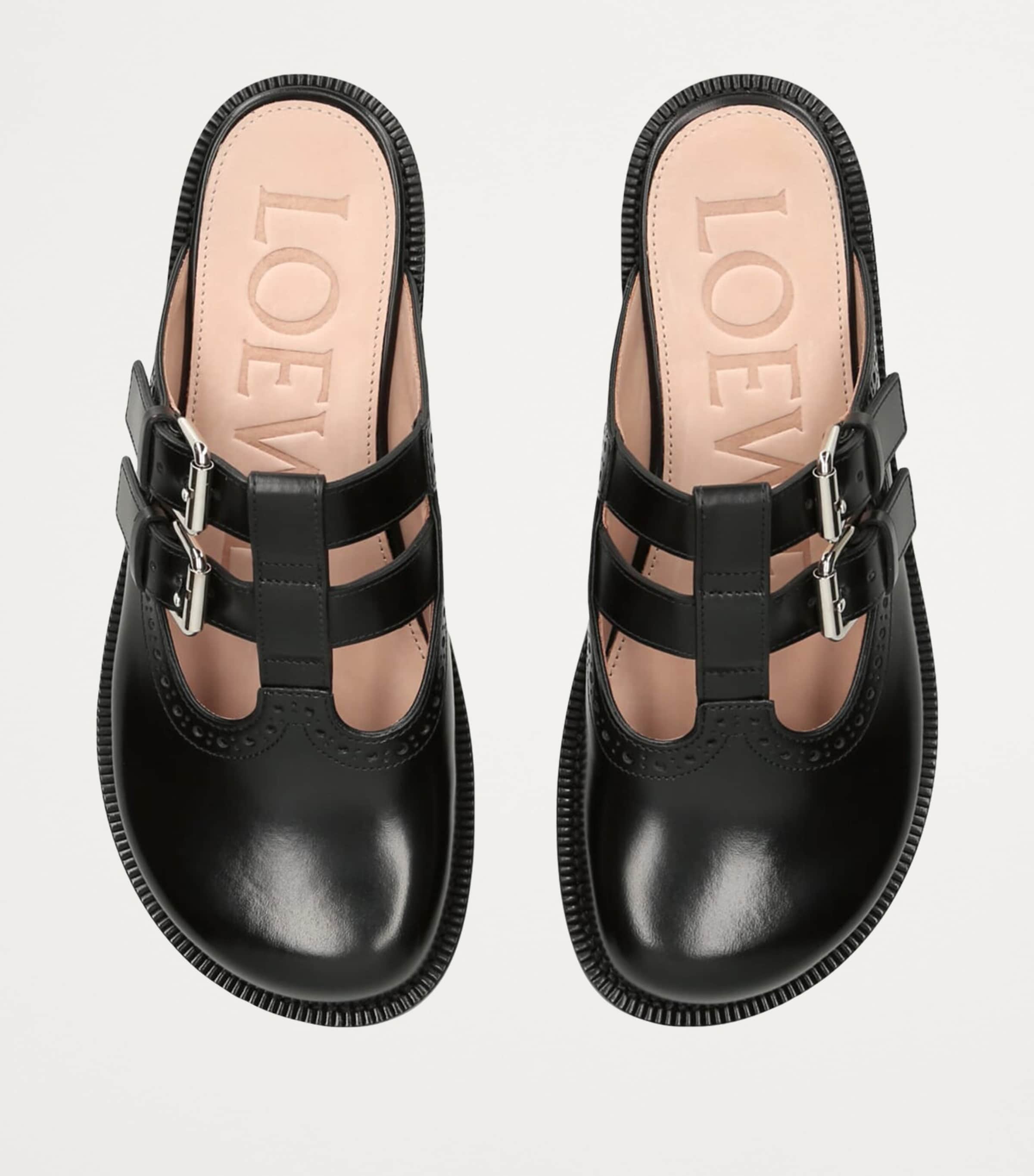 【LOEWE】CAMPO MARY JANE MULE◆L815379X83 Campo Mary Jane mule in calfskin Red - LOEWE
