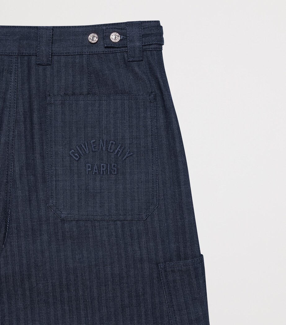 Wool Cargo Trousers DARK BLUE Image 8