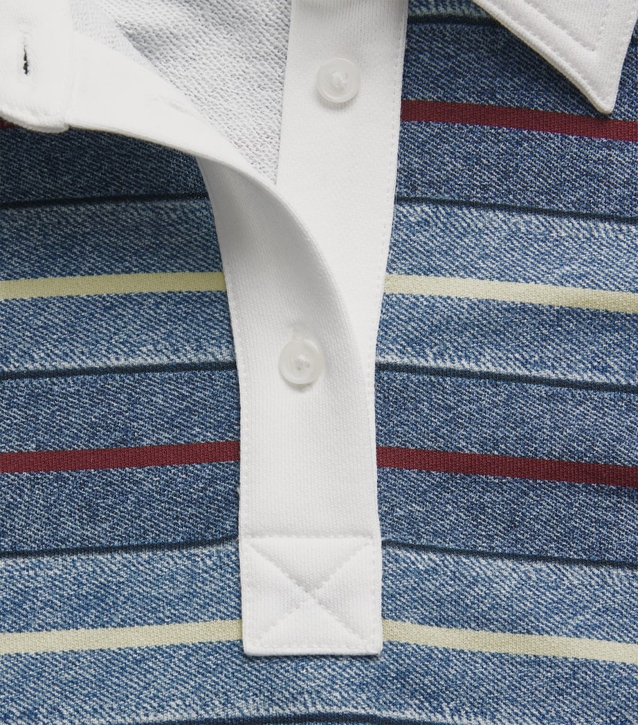 Rag & Bone Womens Cotton Stripe Miramar Rugby Polo Shirt Indmult Image 6