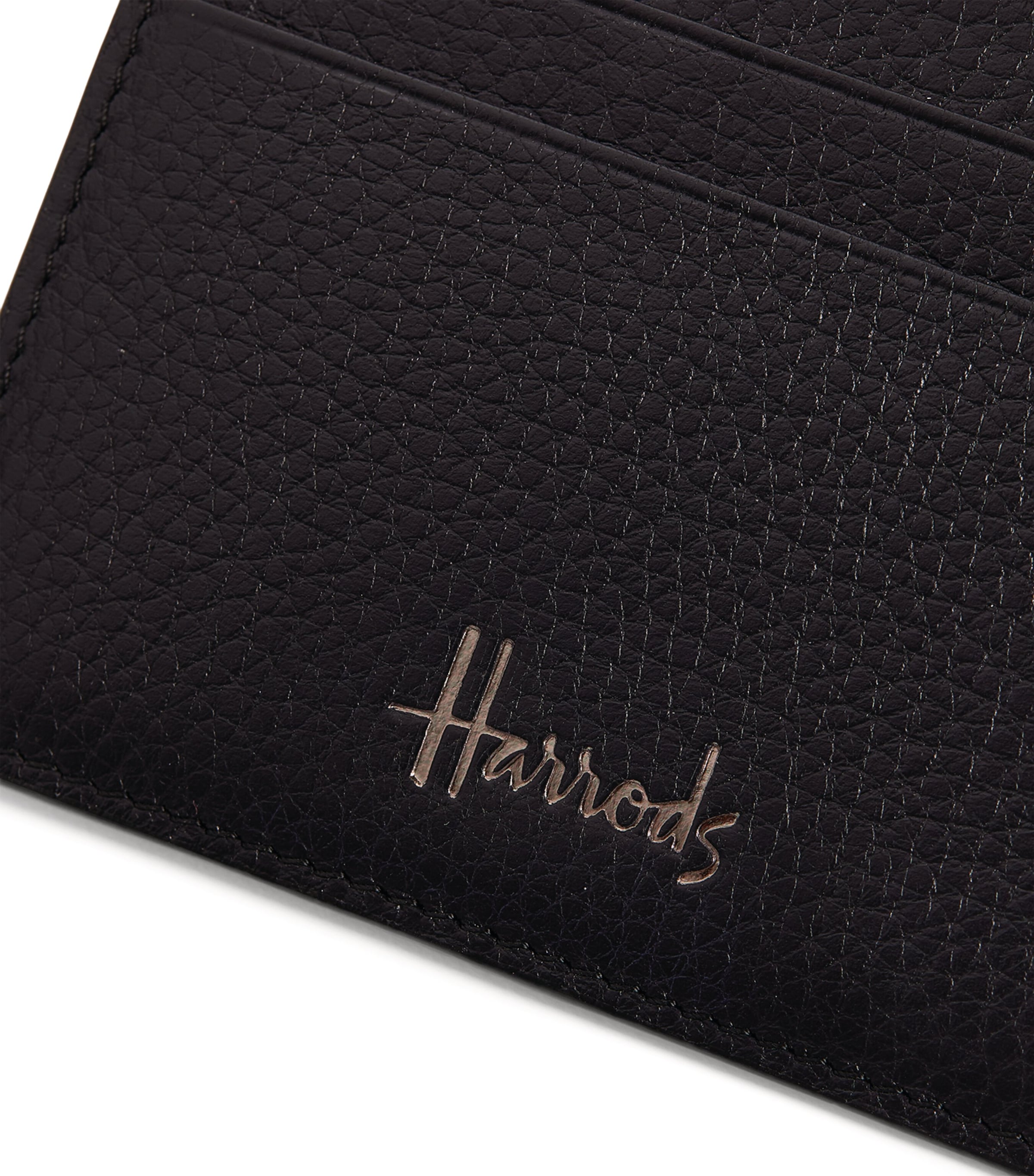 Harrods Leather Wembley Card Holder Black Image 3
