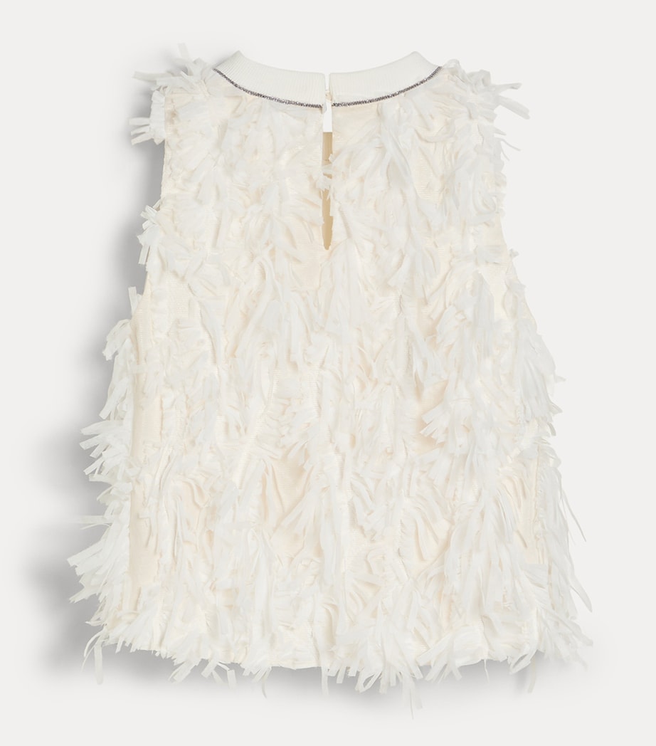 Brunello Cucinelli Kids Feather Blouse (4-6 Years) Image 2
