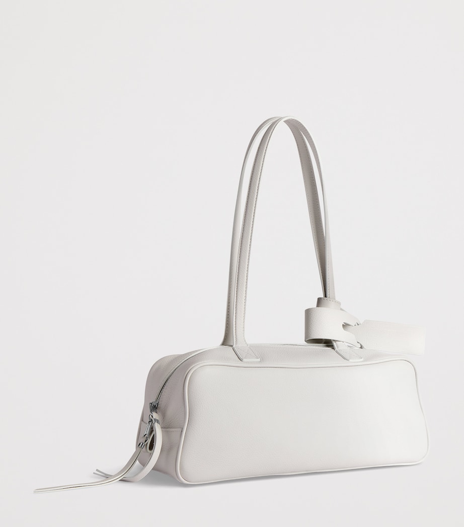 Small Leather Carrie Bowling Top-Handle Bag 9016 Image 2