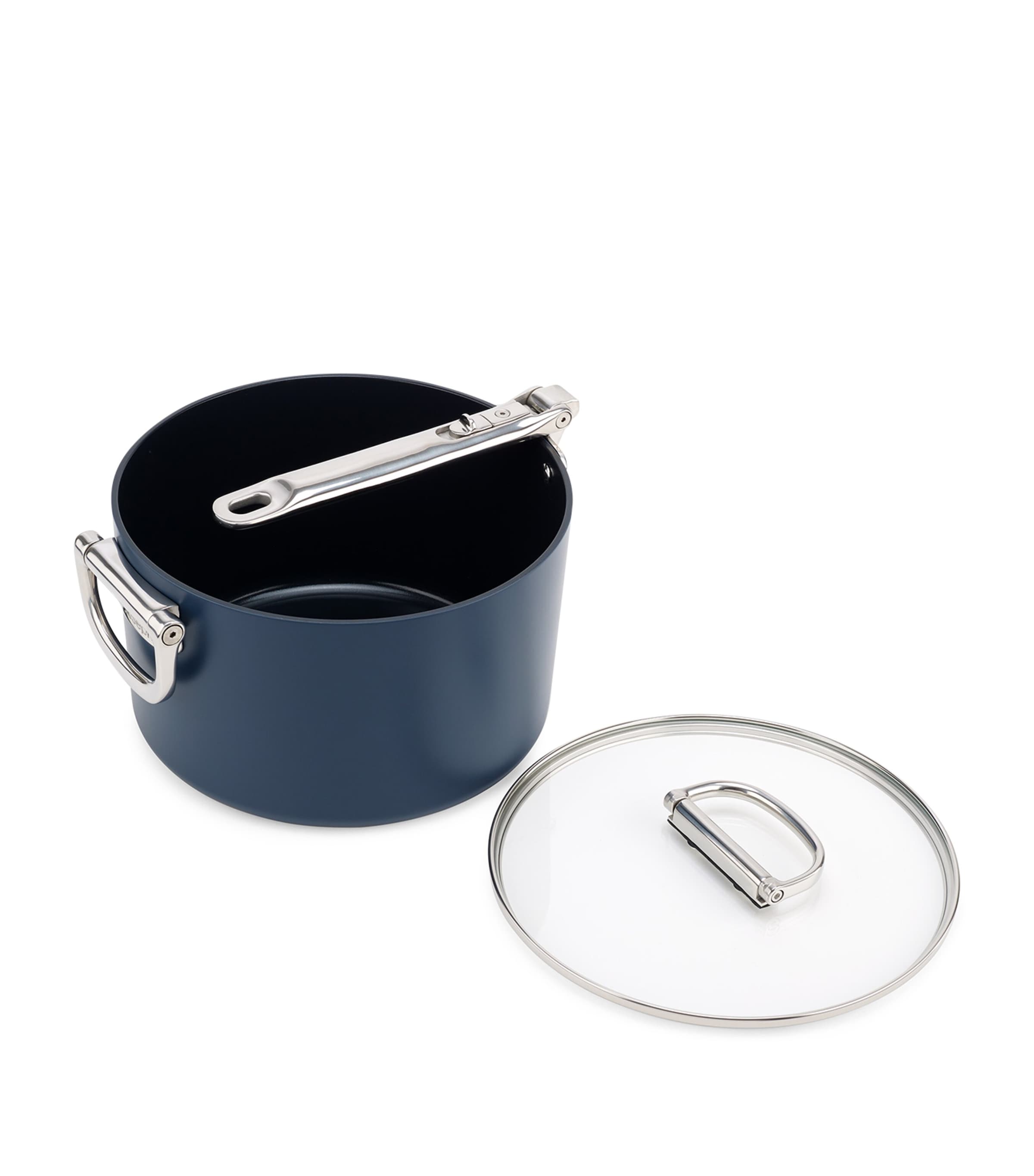 Non-Stick Saucepan with Lid (23cm) MIDNIGHT BLUE Image 5