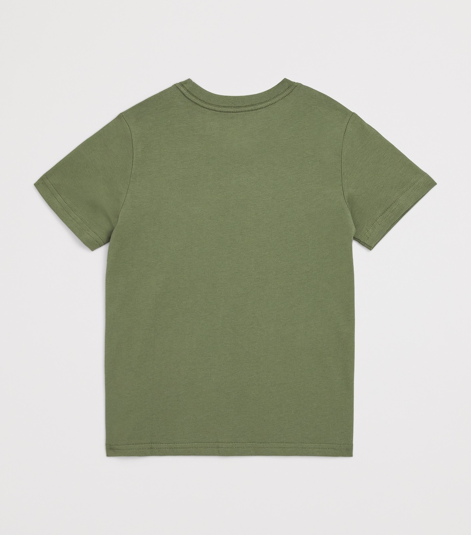 Cotton Polo Pony Logo T-Shirt (2-7 Years) GREEN Image 2