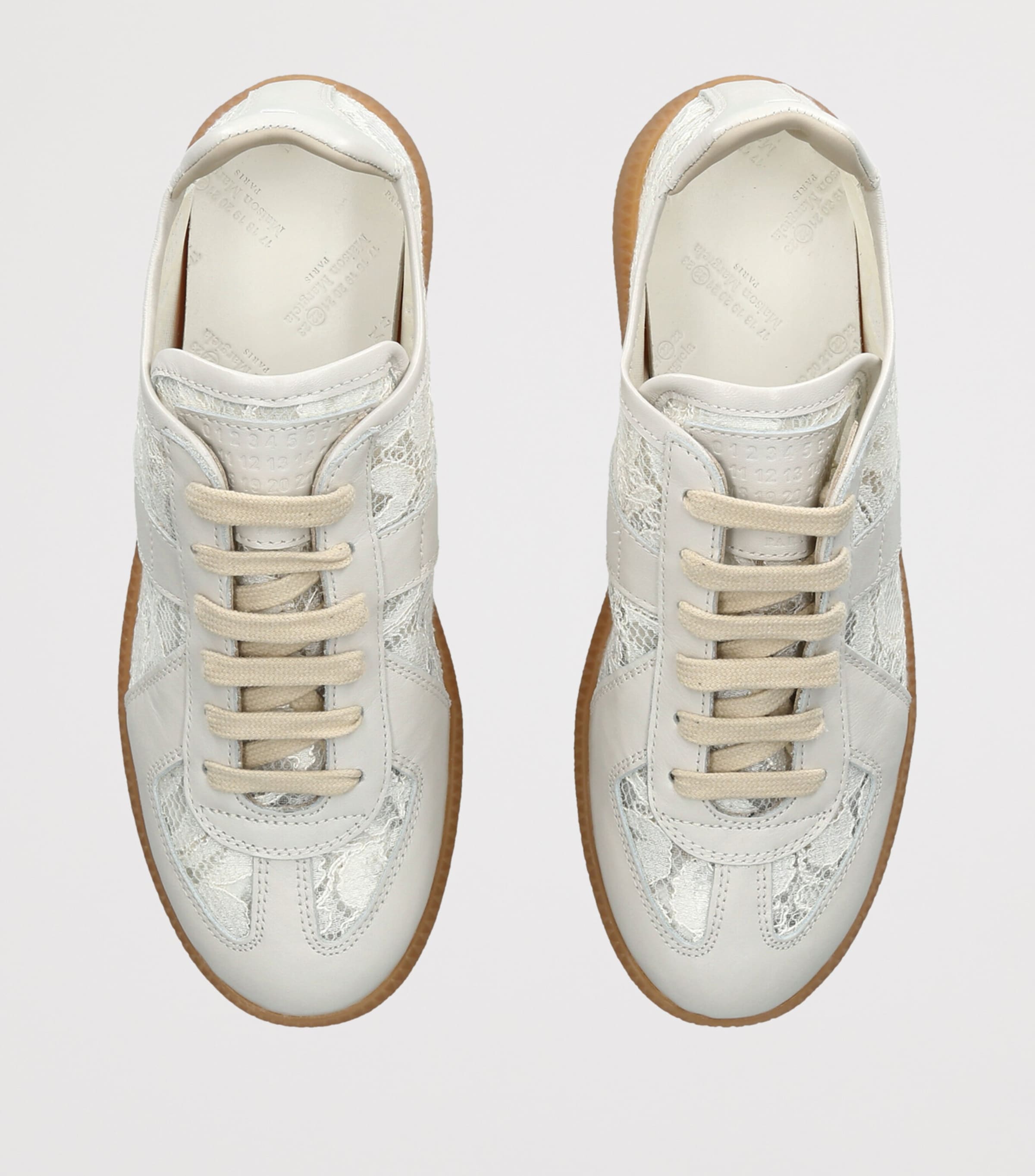 Maison Margiela Lace Replica Sneakers White Image 4