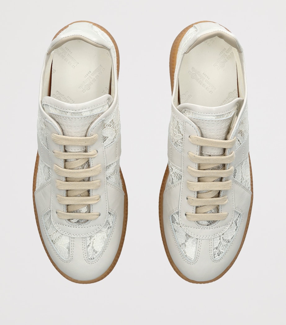 Maison Margiela Lace Replica Sneakers White Image 4