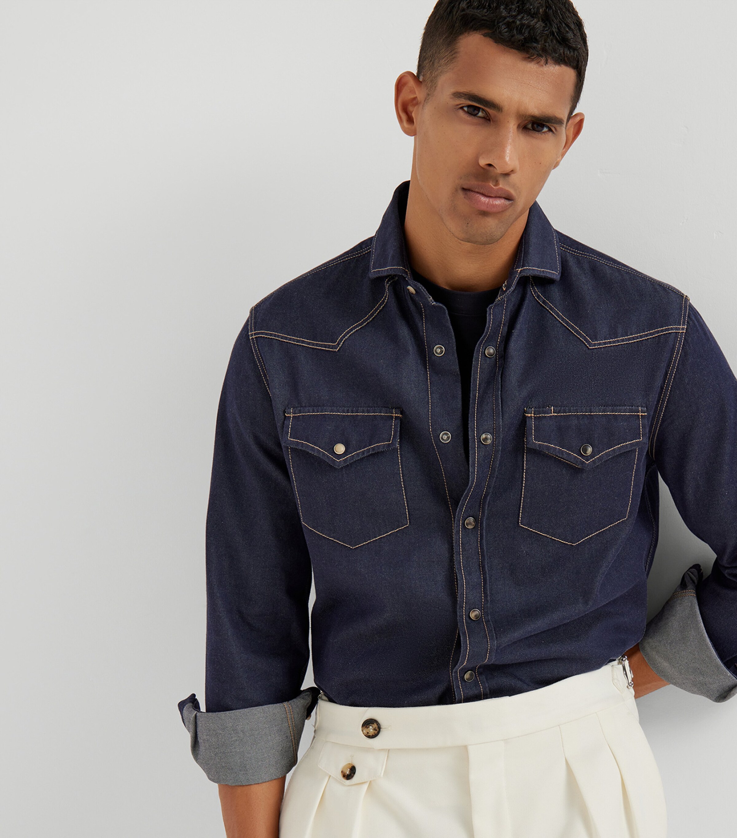 Cotton Crew-Neck T-Shirt C4425 Image 5