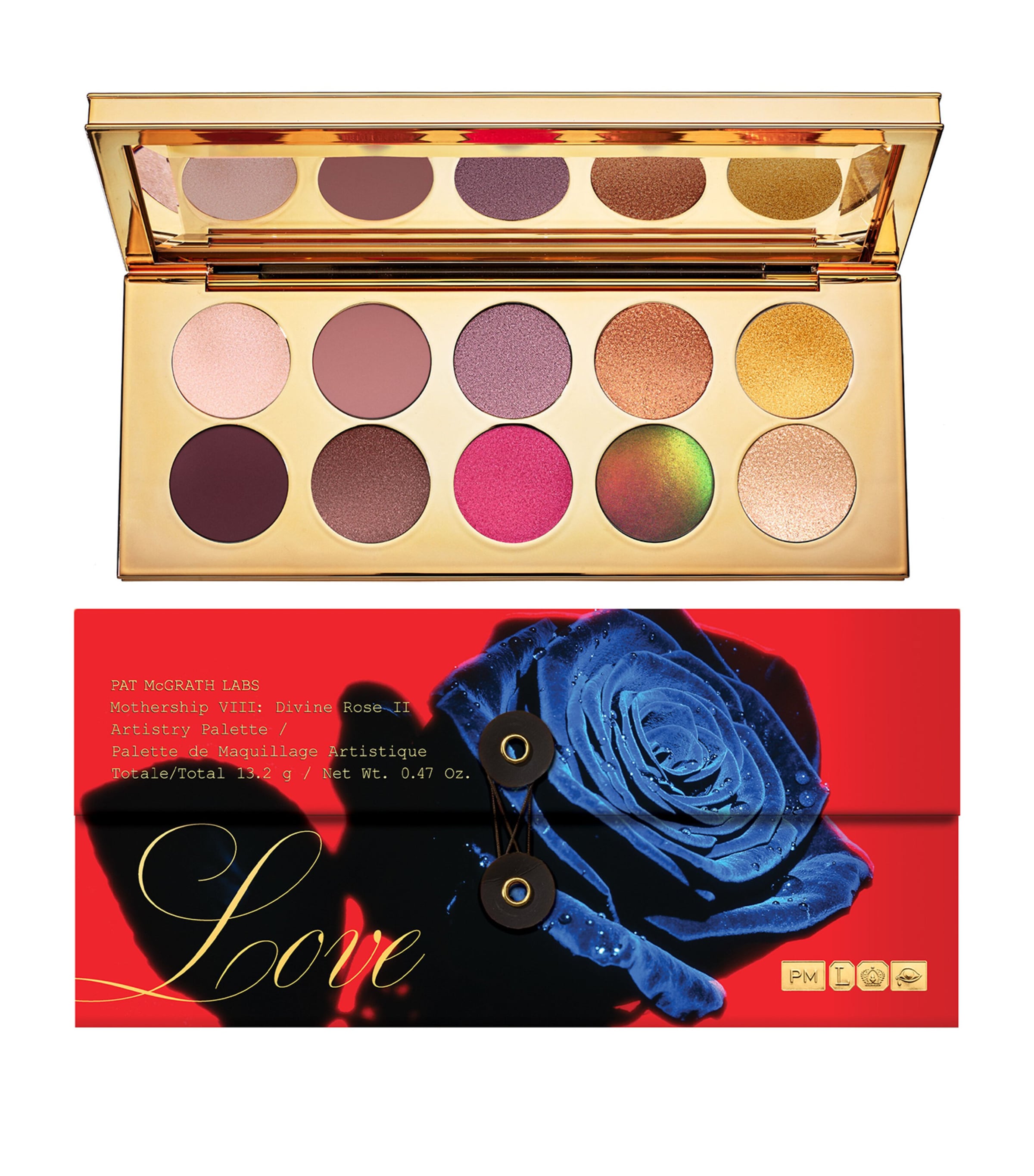 PAT MCGRATH LABS MOTHERSHIP VIII DIVINE ROSE II EYESHADOW PALETTE 