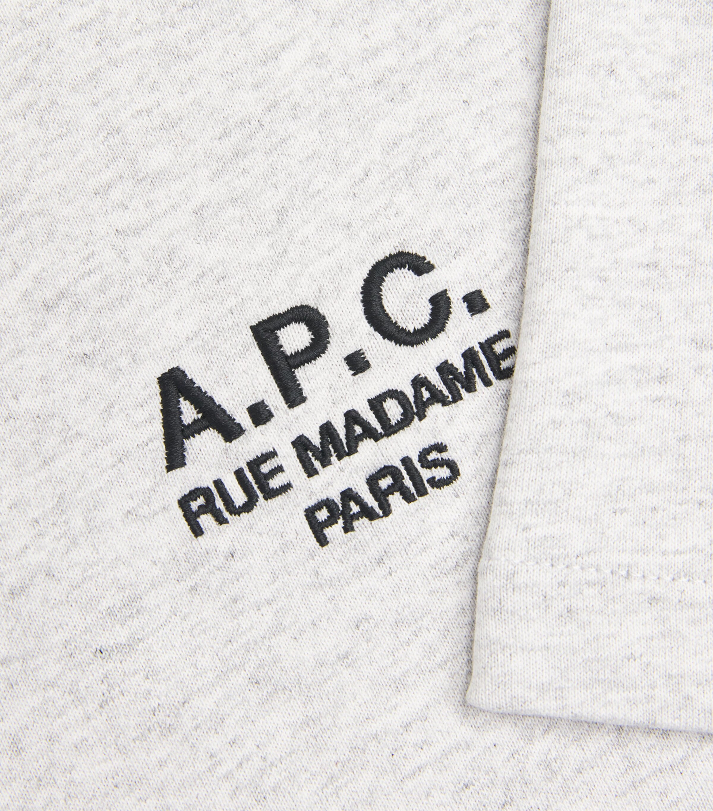 Cotton Logo T-Shirt GREY/BLACK Image 5