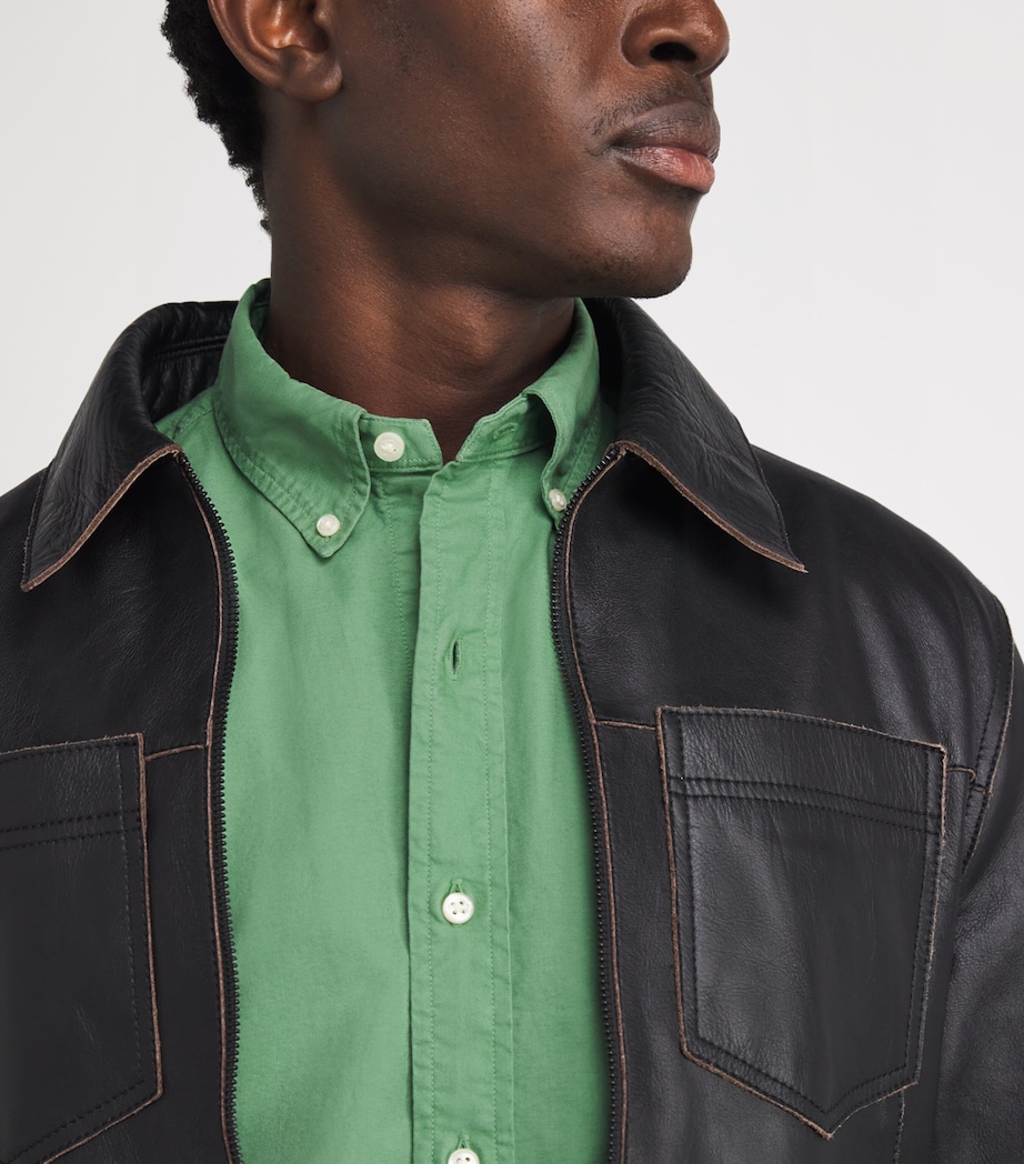 Polo Ralph Lauren Mens Custom Fit Oxford Shirt Outback Green Image 6