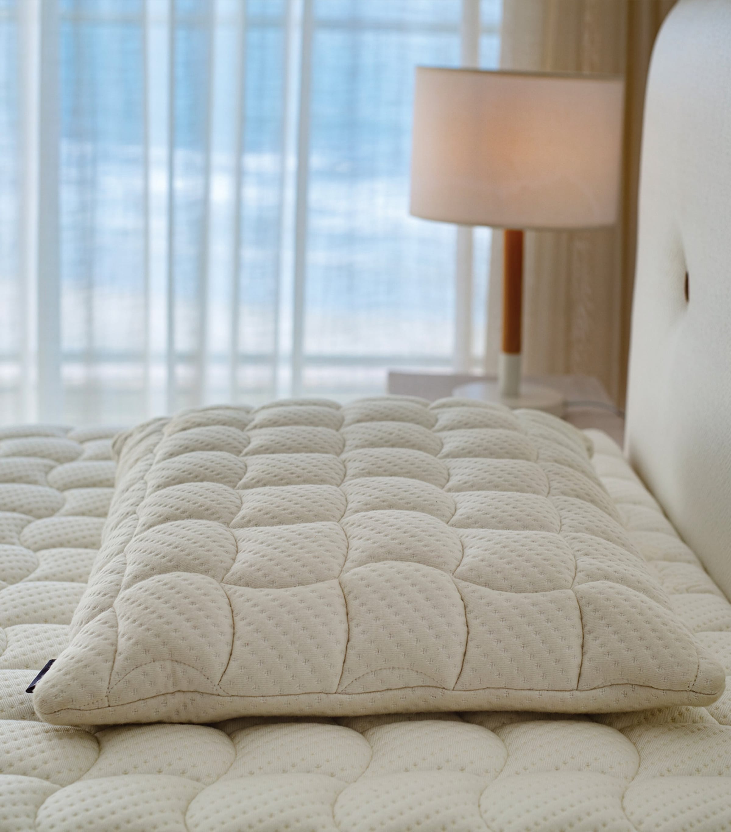 Cotton Anatomic Pillow (37cm x 54cm) BEIGE Image 2