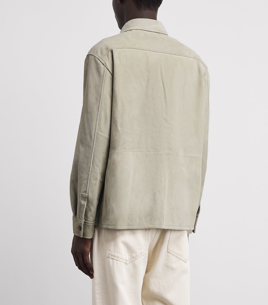 FRAME Mens Suede Shirt Msgn Image 5