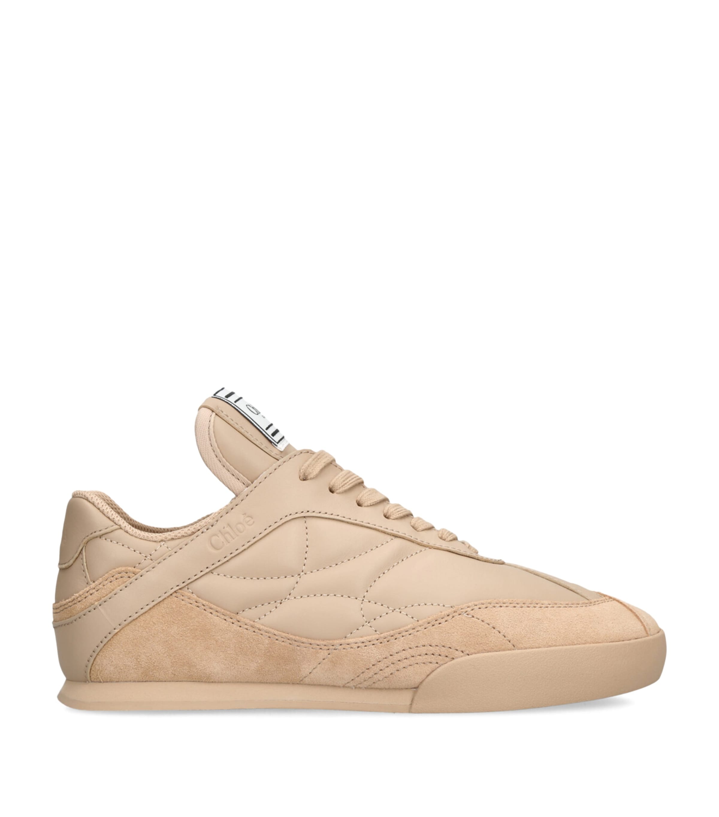 Shop Chloé Leather Kick Low-top Sneakers In White