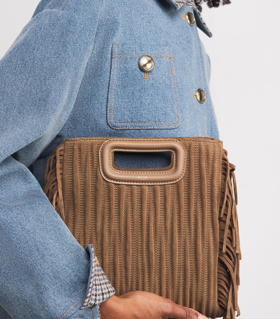 Suede Fringed M Bag CAMEL Image 5