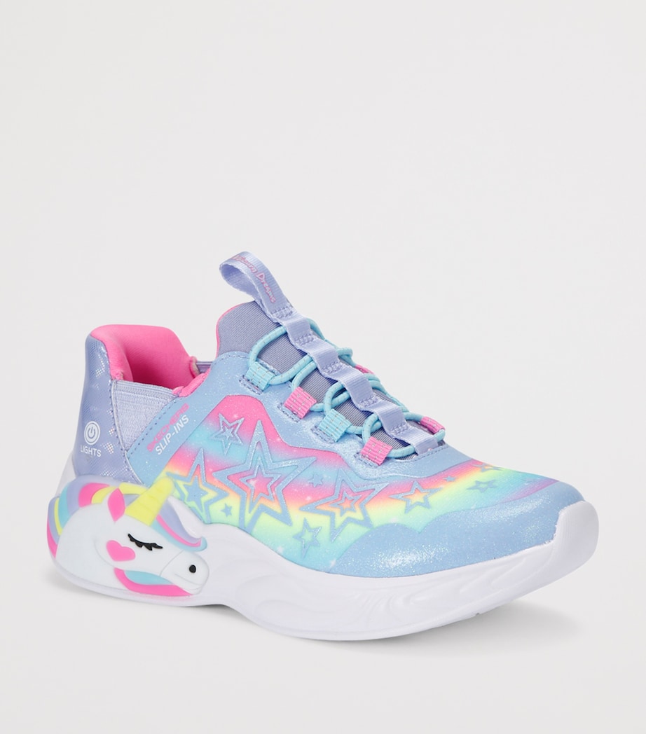 Unicorn Dreams Light-Up Slip-On Sneakers LILAC Image 3