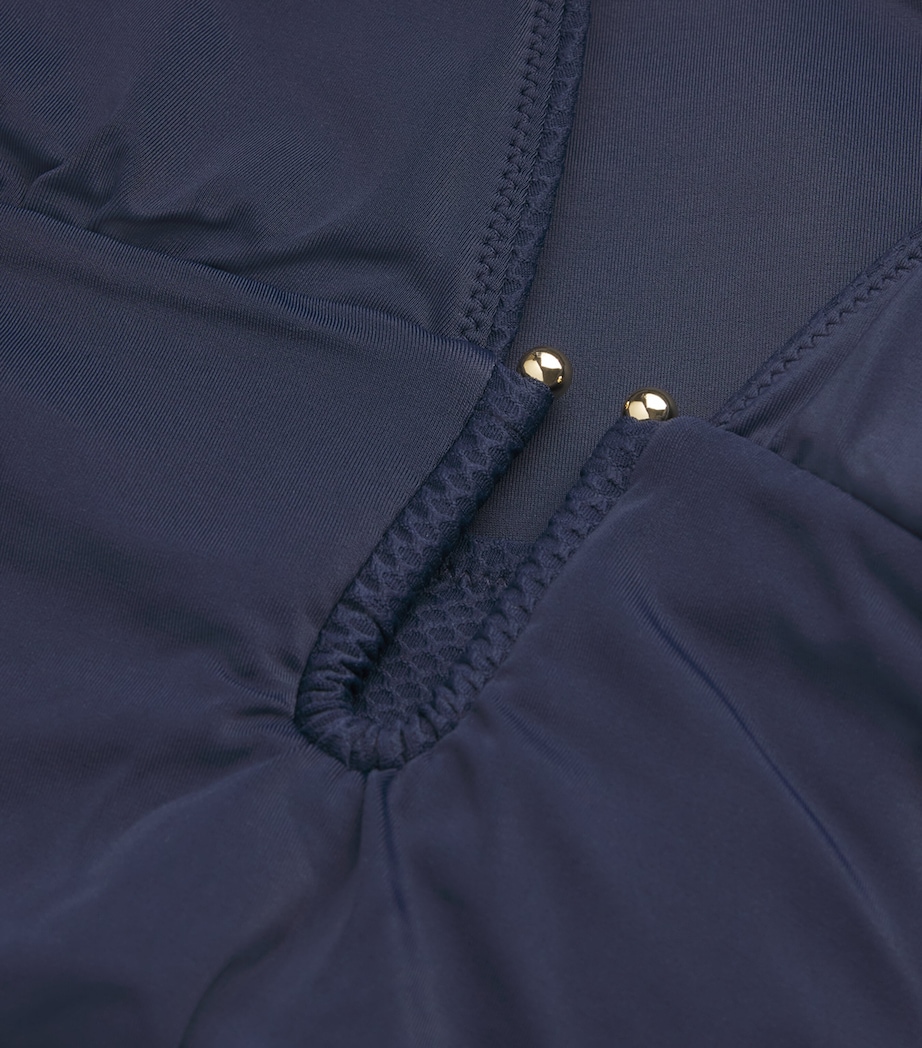 Plunge U-Bar Swimsuit NVY-NVY Image 4
