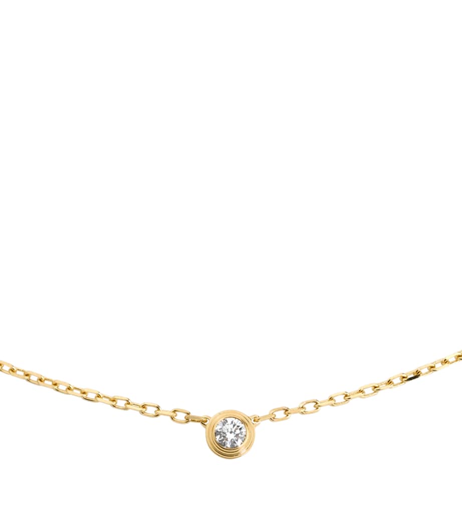 Small Yellow Gold and Diamond Cartier d'Amour Necklace YELLOW GOLD Image 1