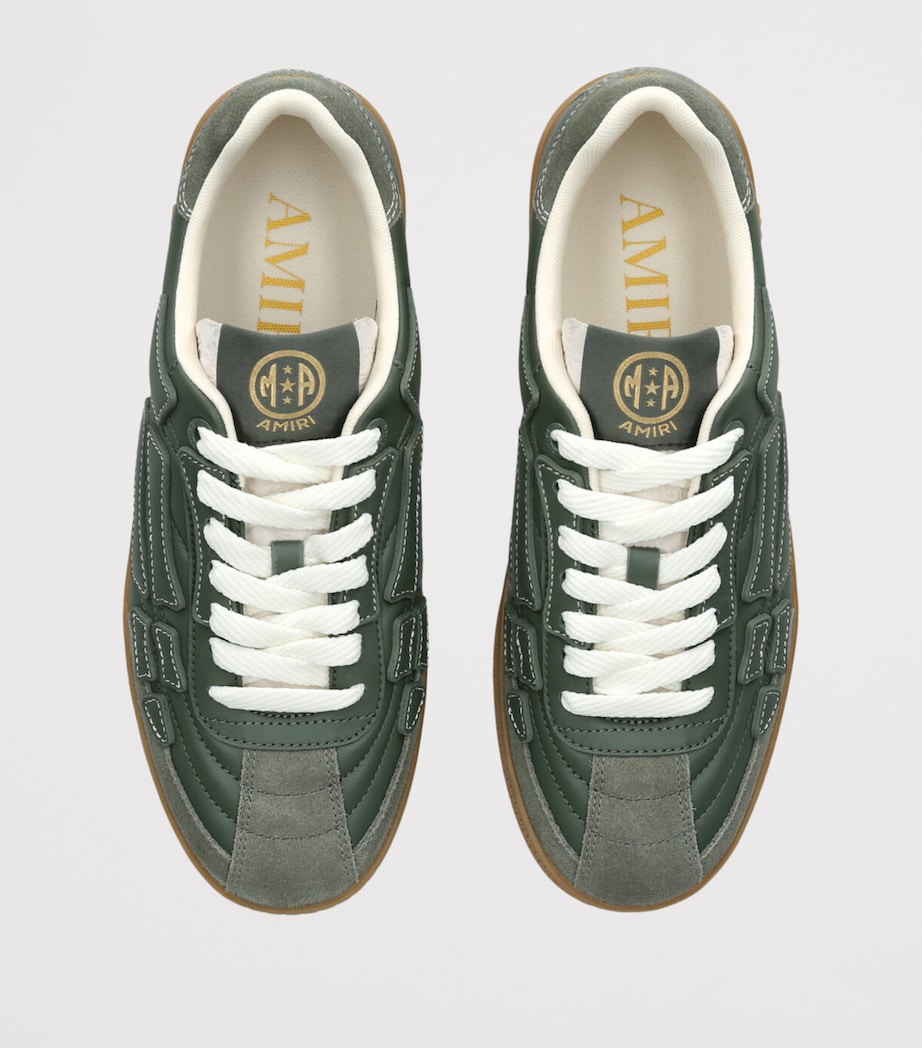 AMIRI Leather Pacific Football Sneakers Mid Green Image 4