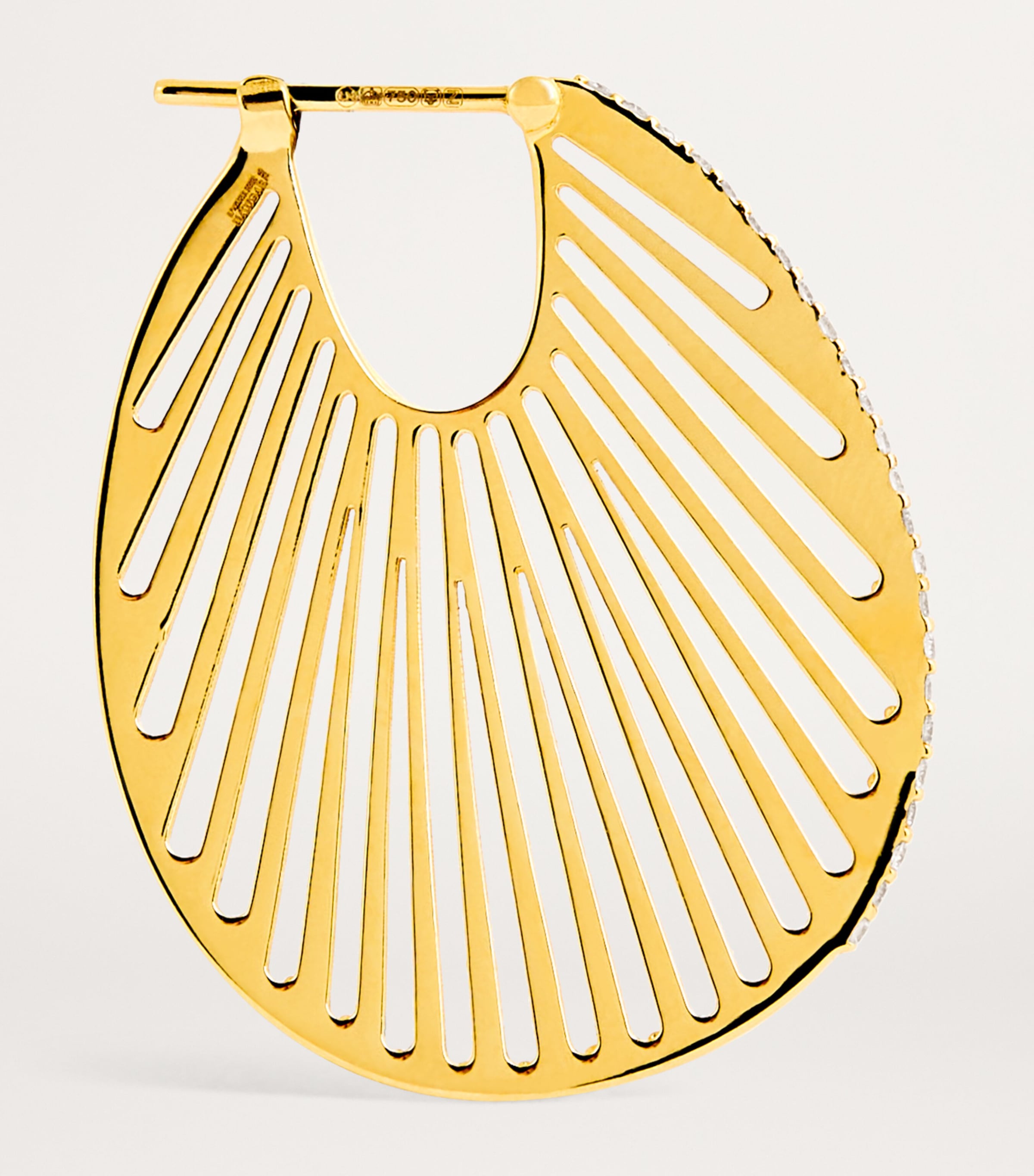 Yellow Gold and Diamond Cosmic Rays Earrings YELLOW GOLD Image 4