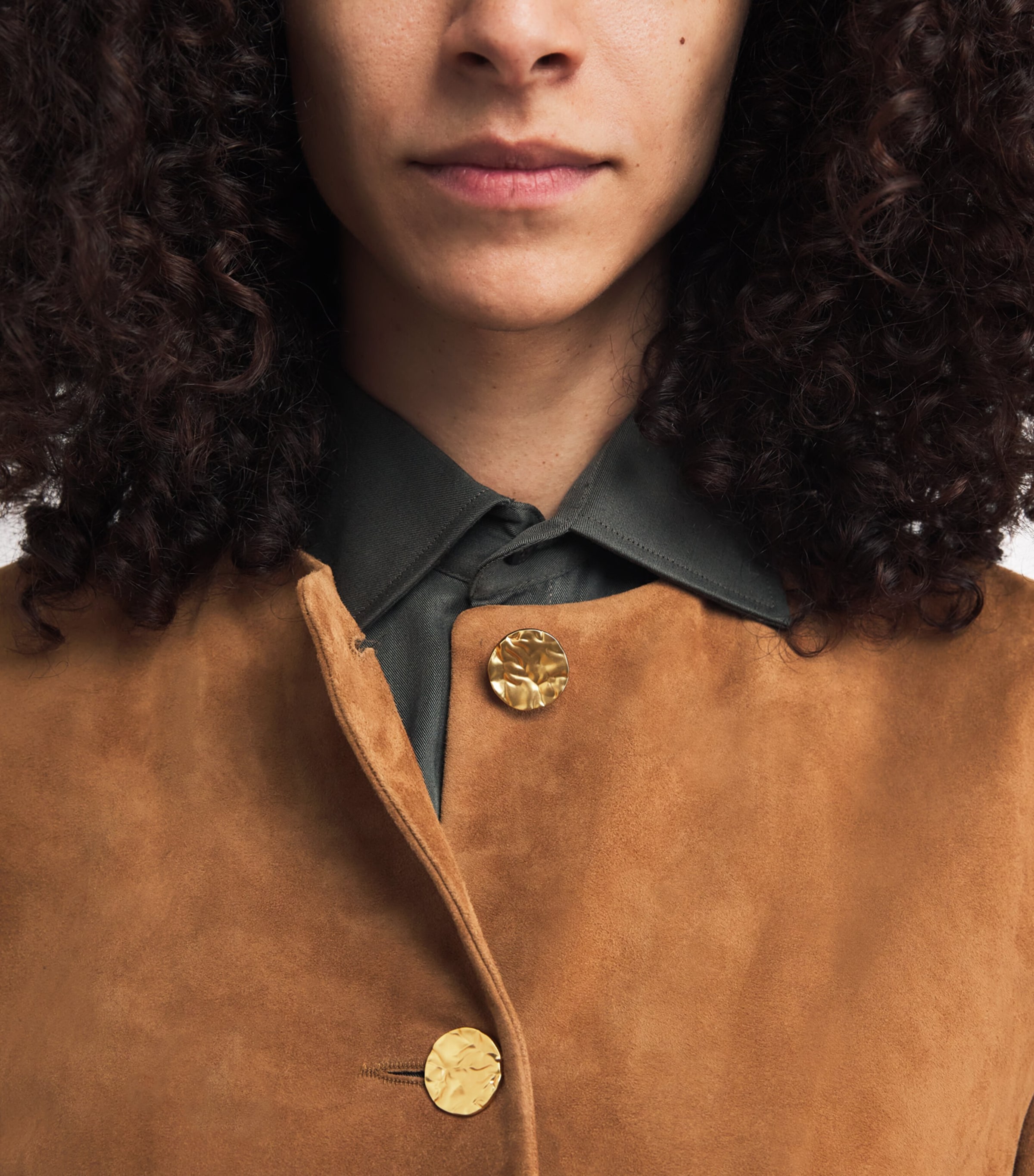 Suede Gaya Jacket WHISKEY Image 6